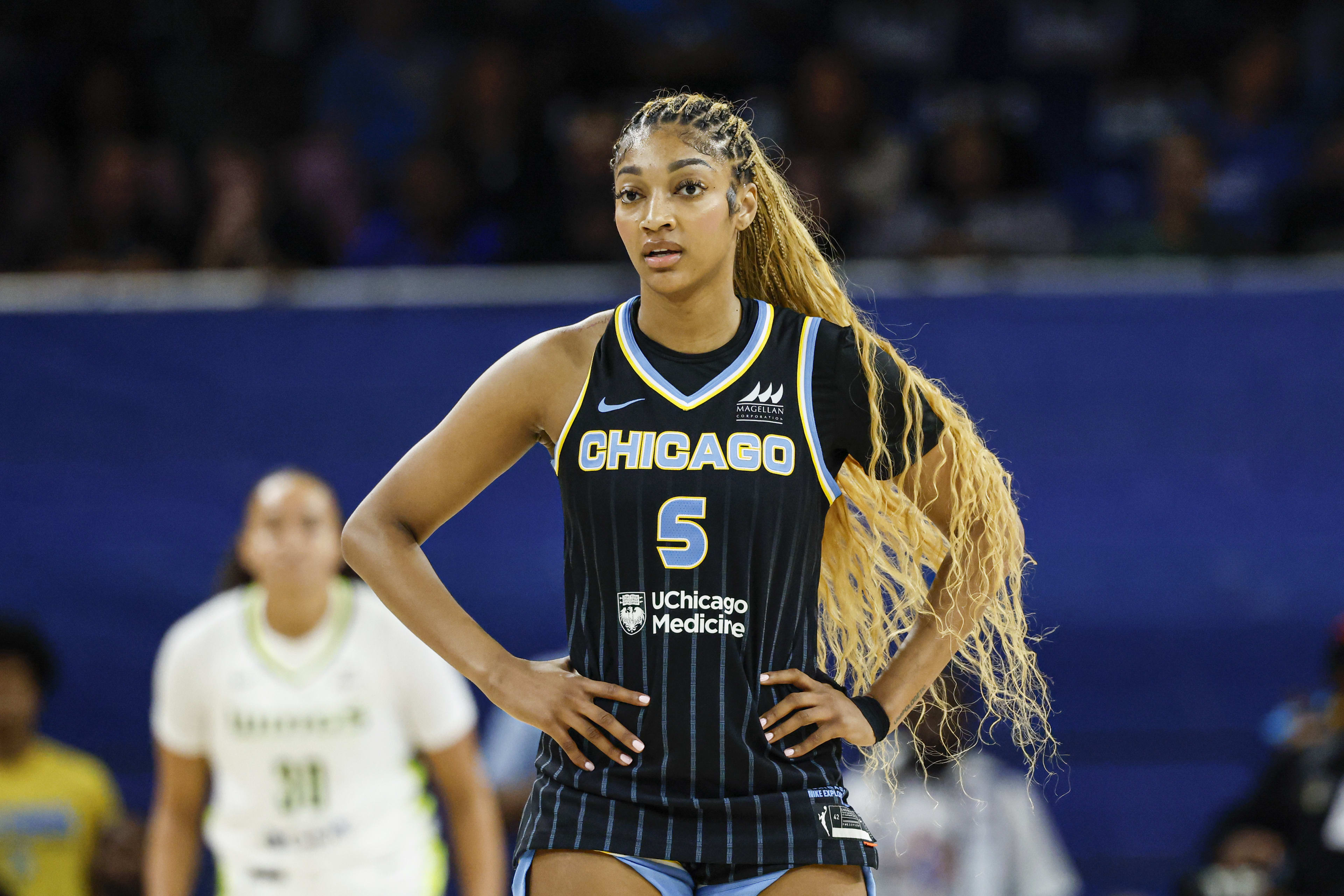 Chicago Sky forward Angel Reese (5)