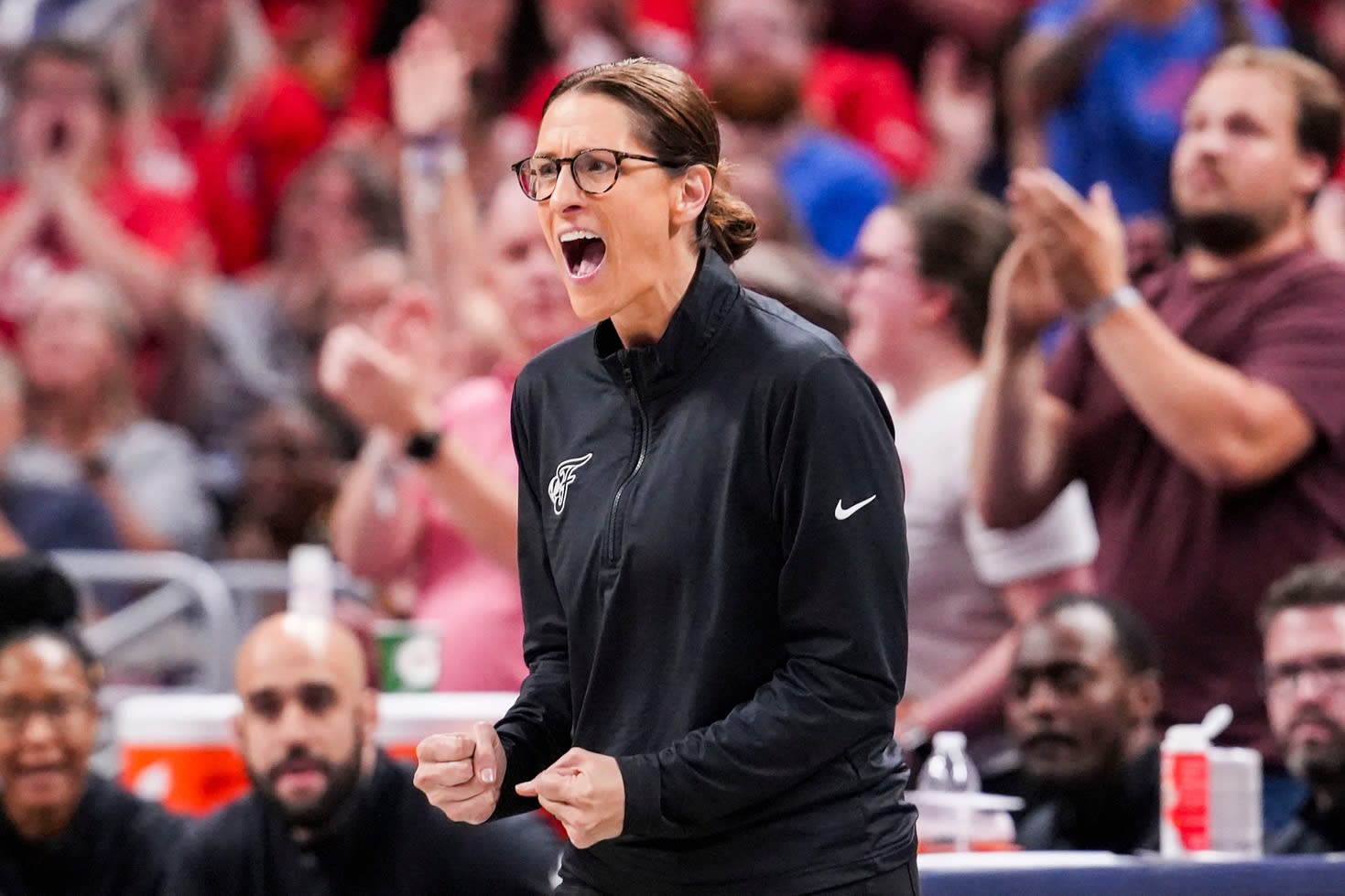 Fever Coach Stephanie White's Immediate Message to Team After Big Win  Against Dream - Athlon Sports