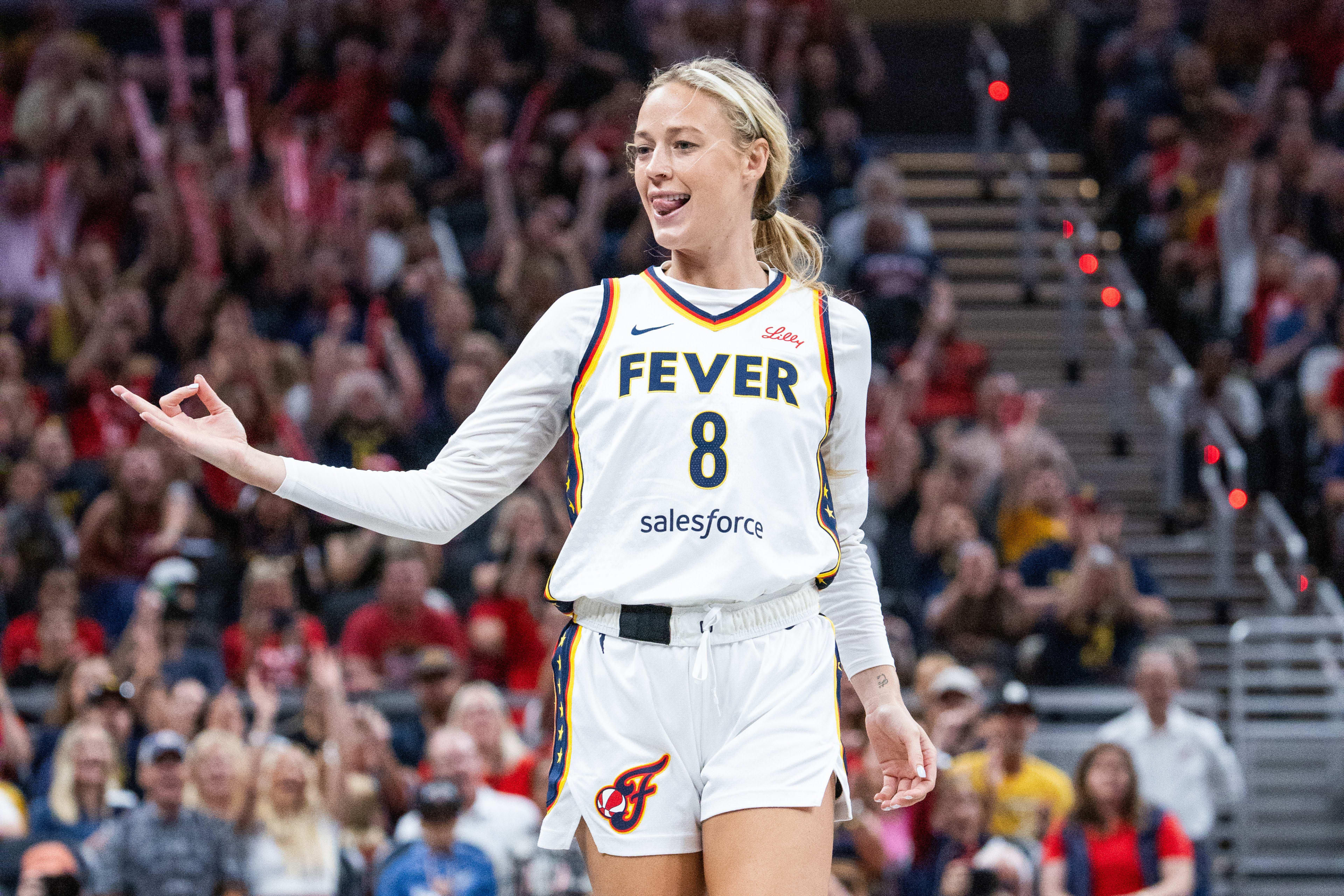 Sophie Cunningham Left in Disbelief by Fever Teammate's Big Moment - Athlon Sports