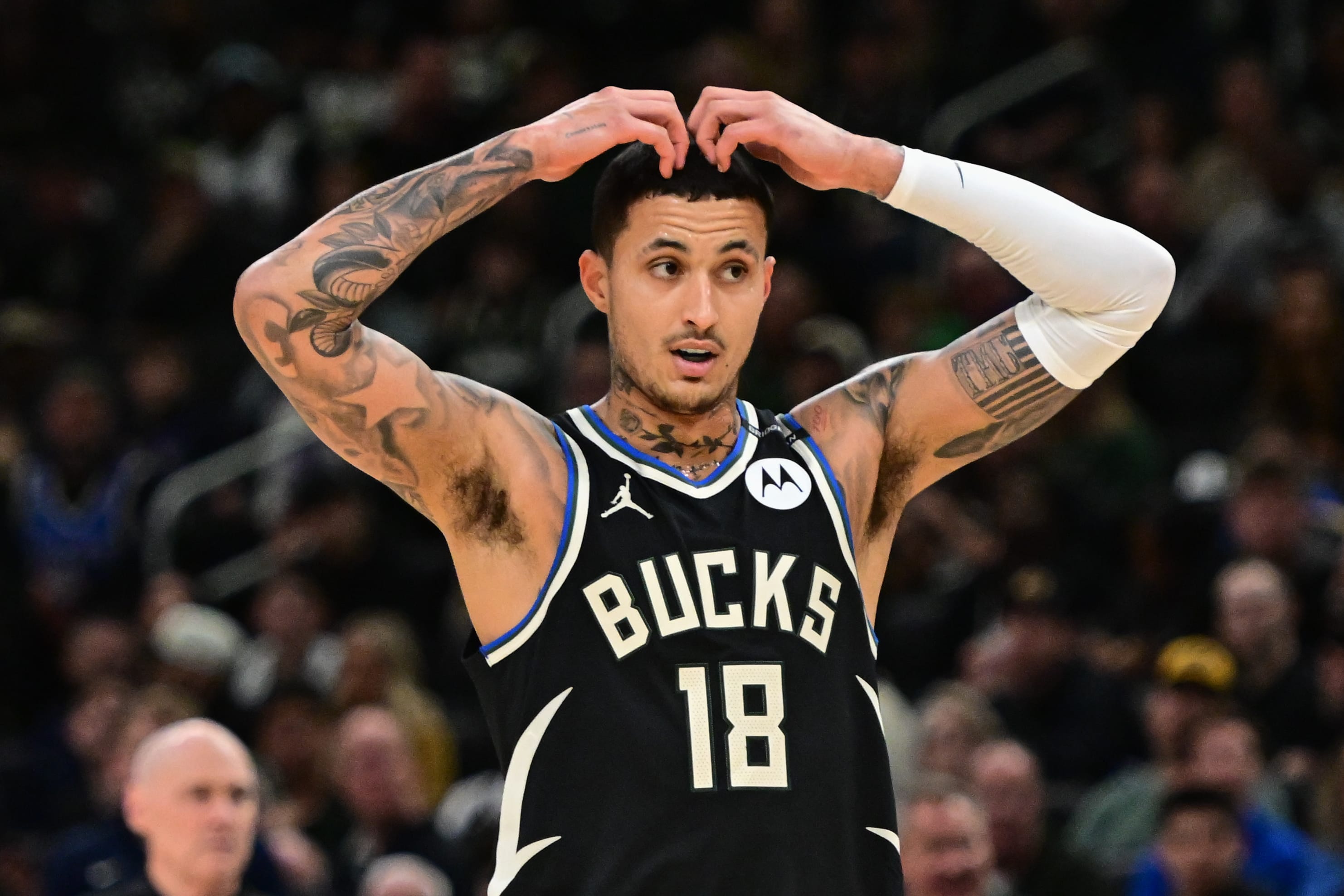 Milwaukee Bucks forward Kyle Kuzma (18)