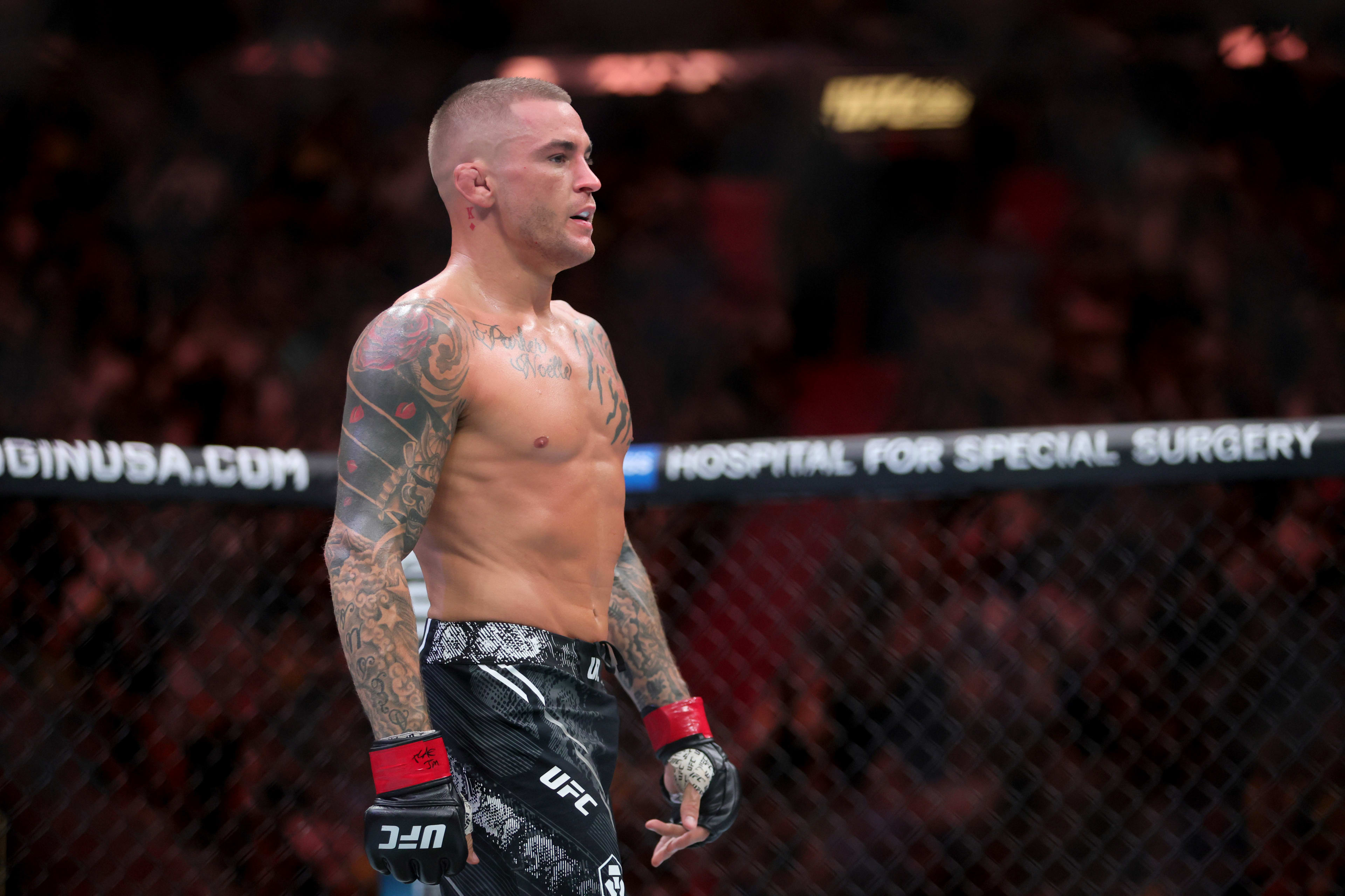 Dustin Poirier Receives Message from Wife Jolie Before Final Fight at UFC  318 - Athlon Sports, image size:3840x2560