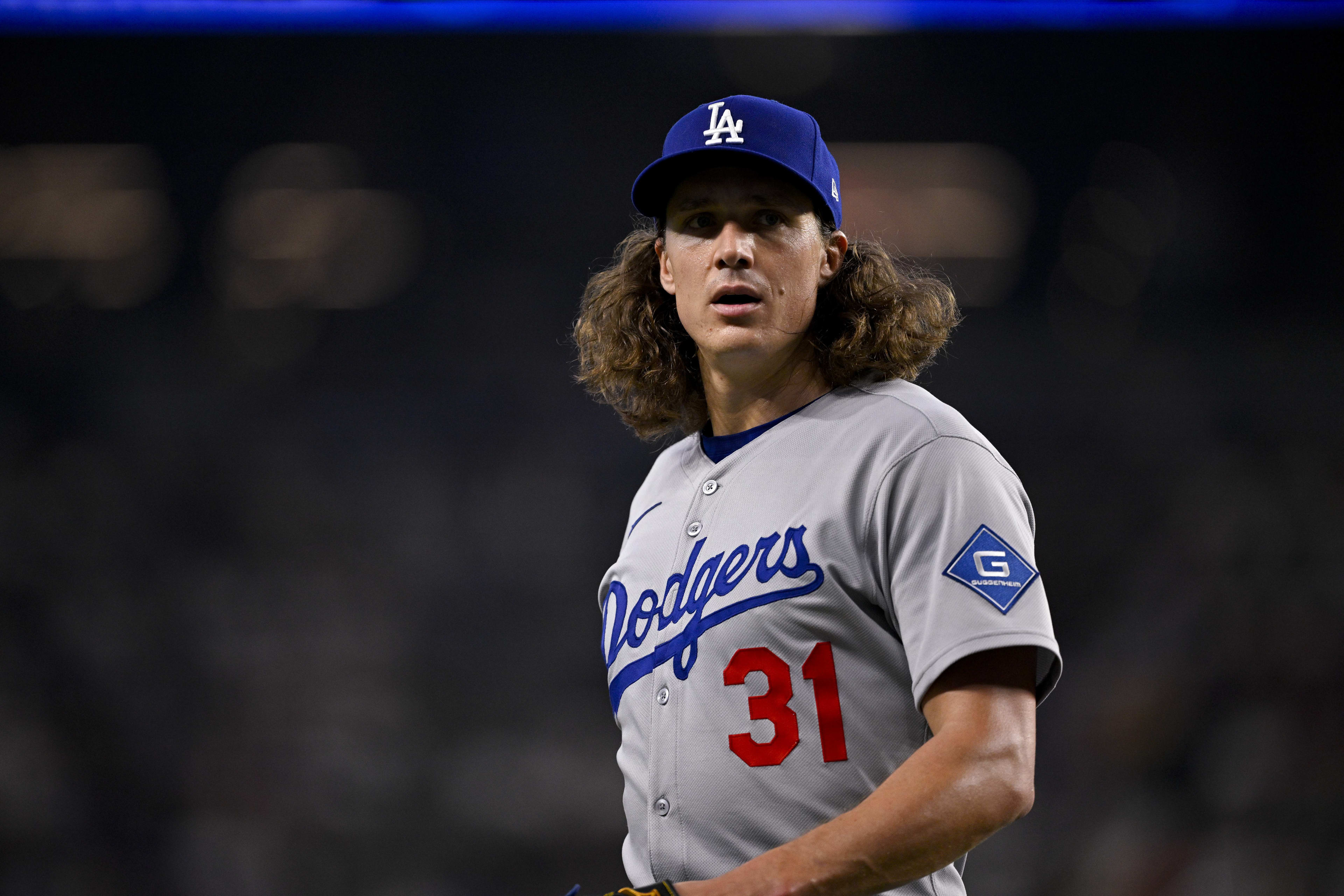 Los Angeles Dodgers starting pitcher Tyler Glasnow (31)
