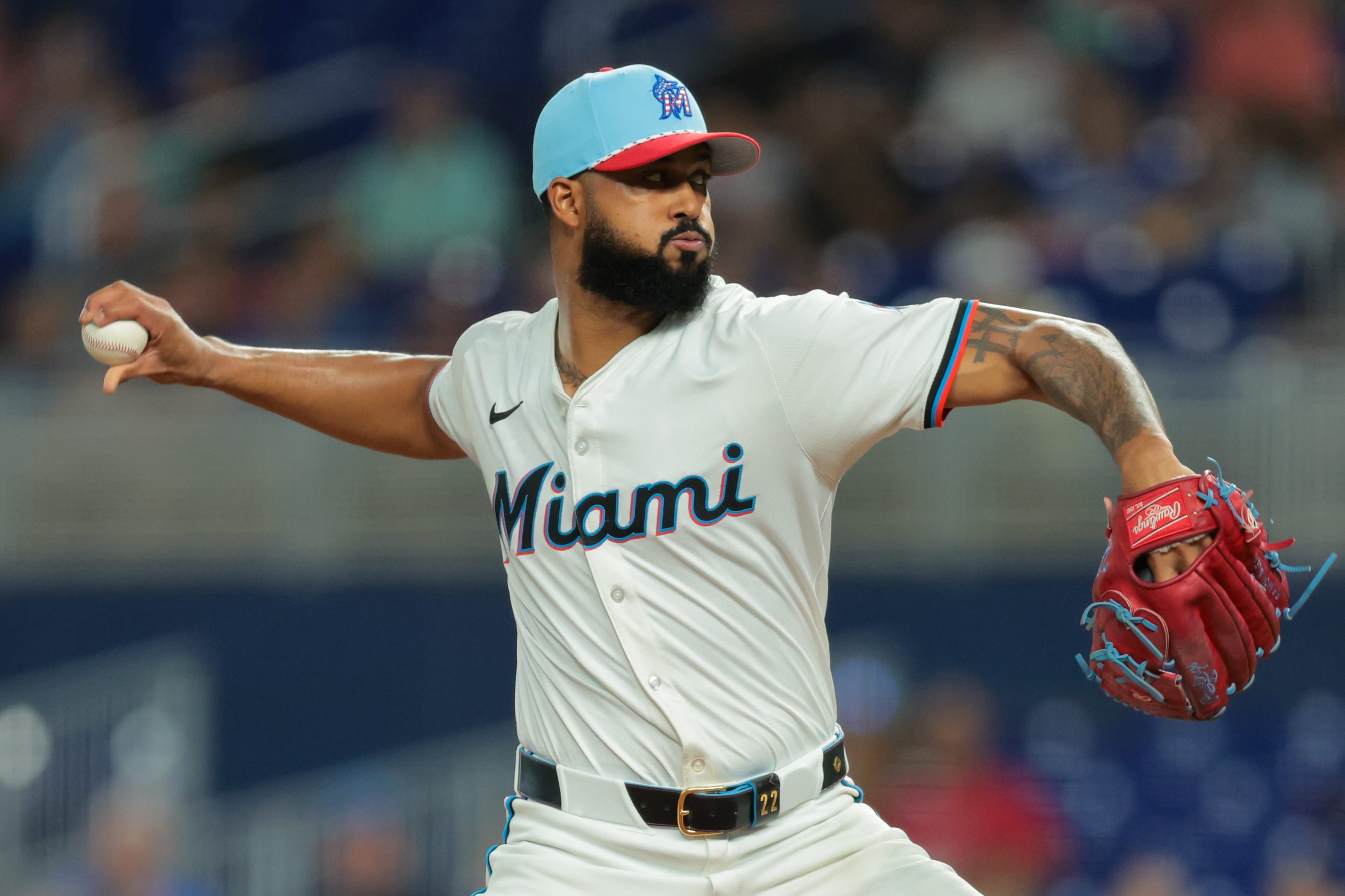 Miami Marlins starting pitcher Sandy Alcantara