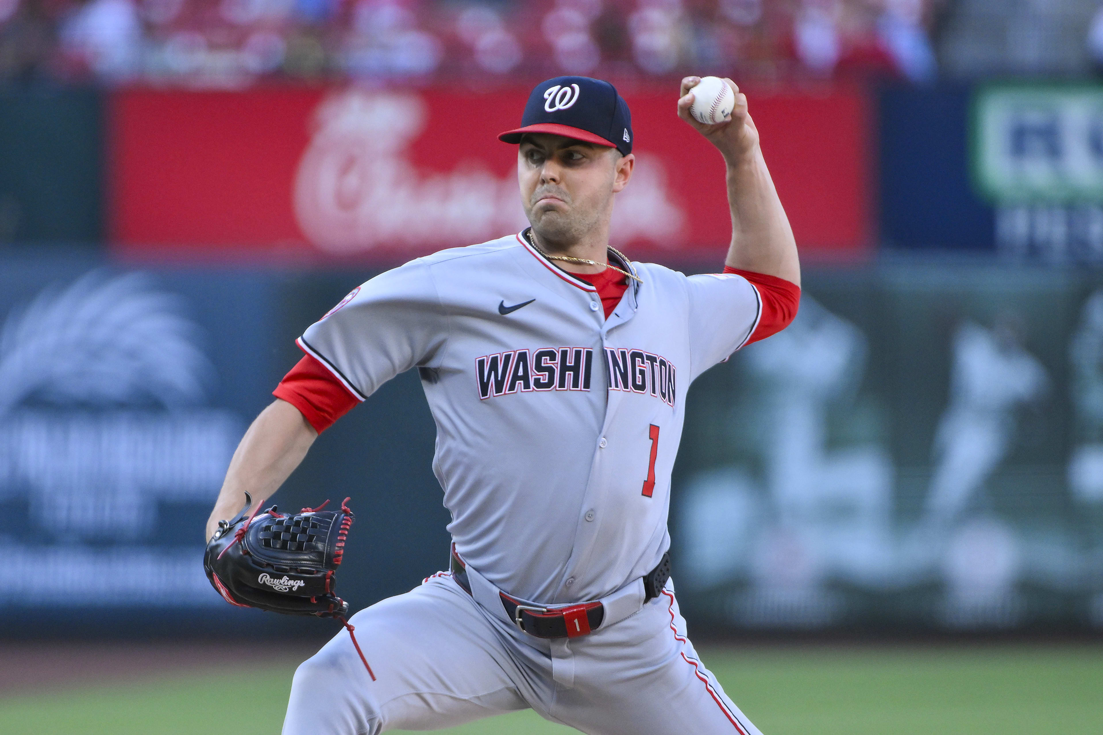 Washington Nationals starting pitcher MacKenzie Gore (1)