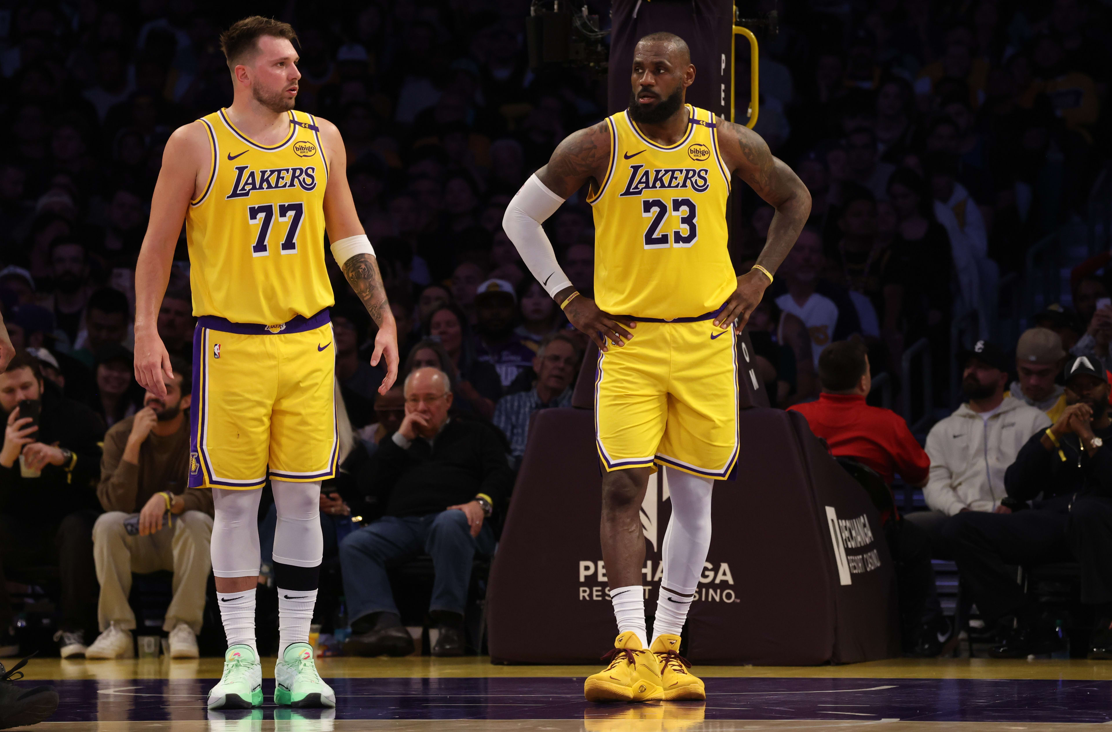 LeBron James and Luka Doncic