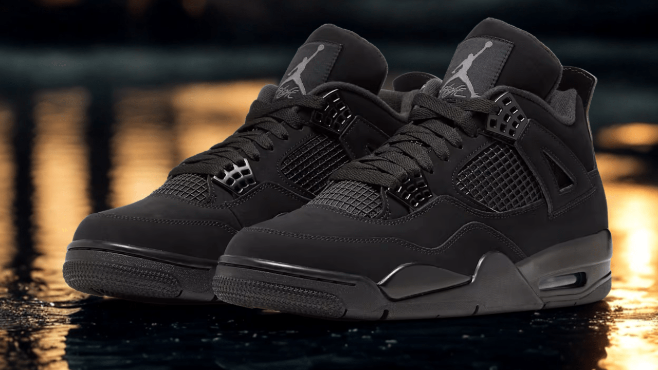 シューズ NIKE - Nike Air Jordan 4 Golf &quot;Black Cat&quot; Nike Air Jordan 4 Retro Black Cat Golf Mens Multi Size Shoes