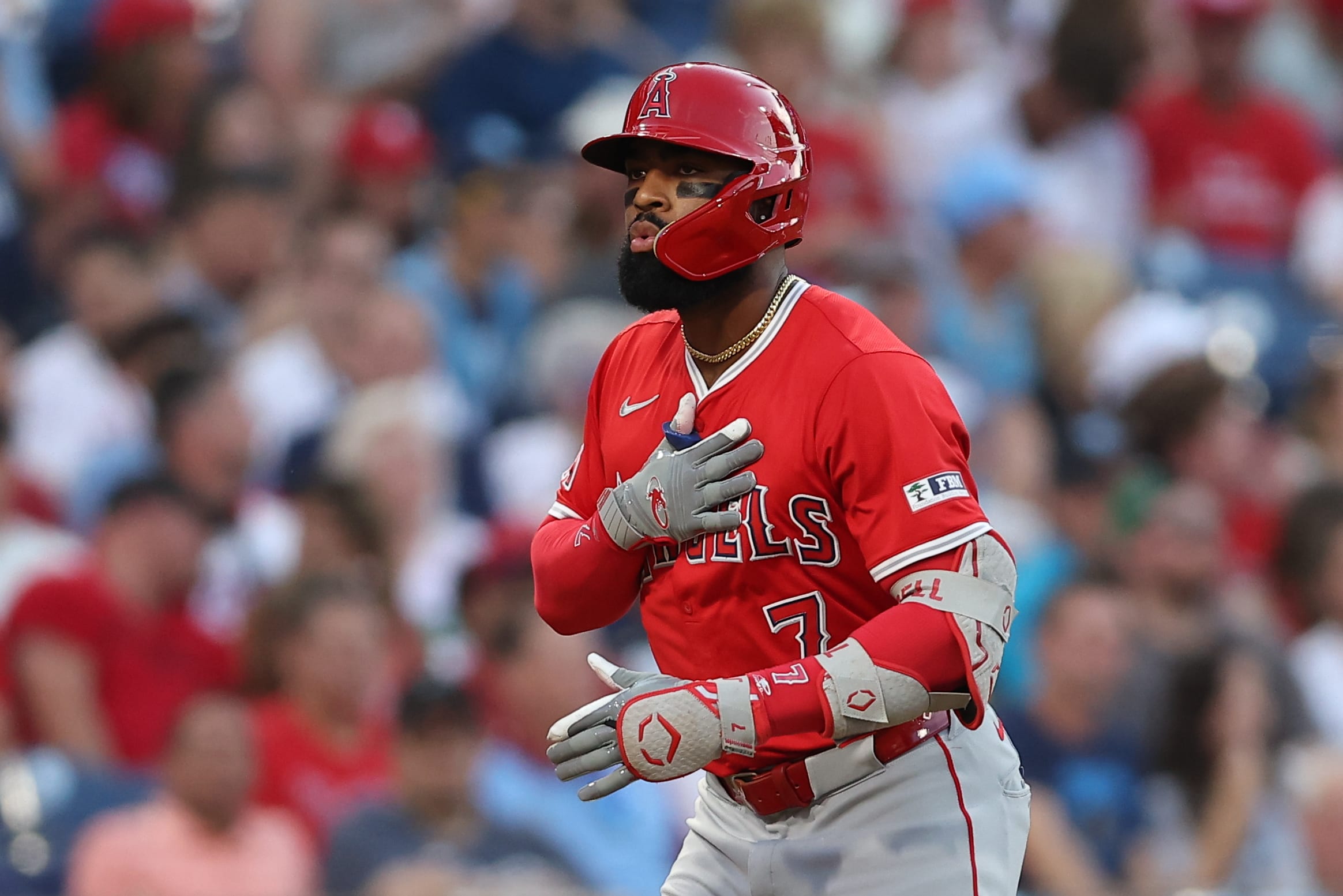 Los Angeles Angels outfielder Jo Adell