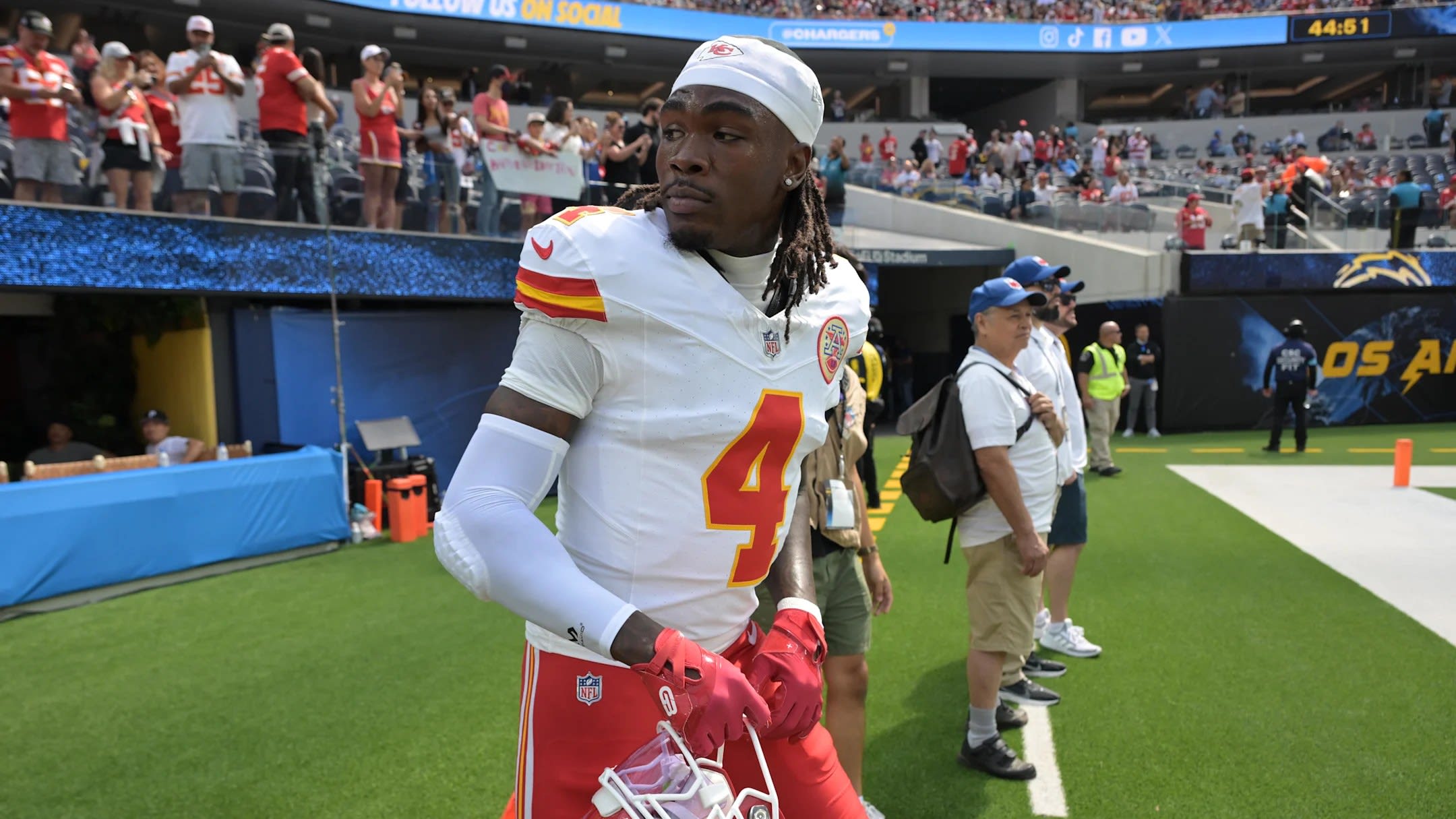 Kansas City Chiefs wide receiver Rashee Rice