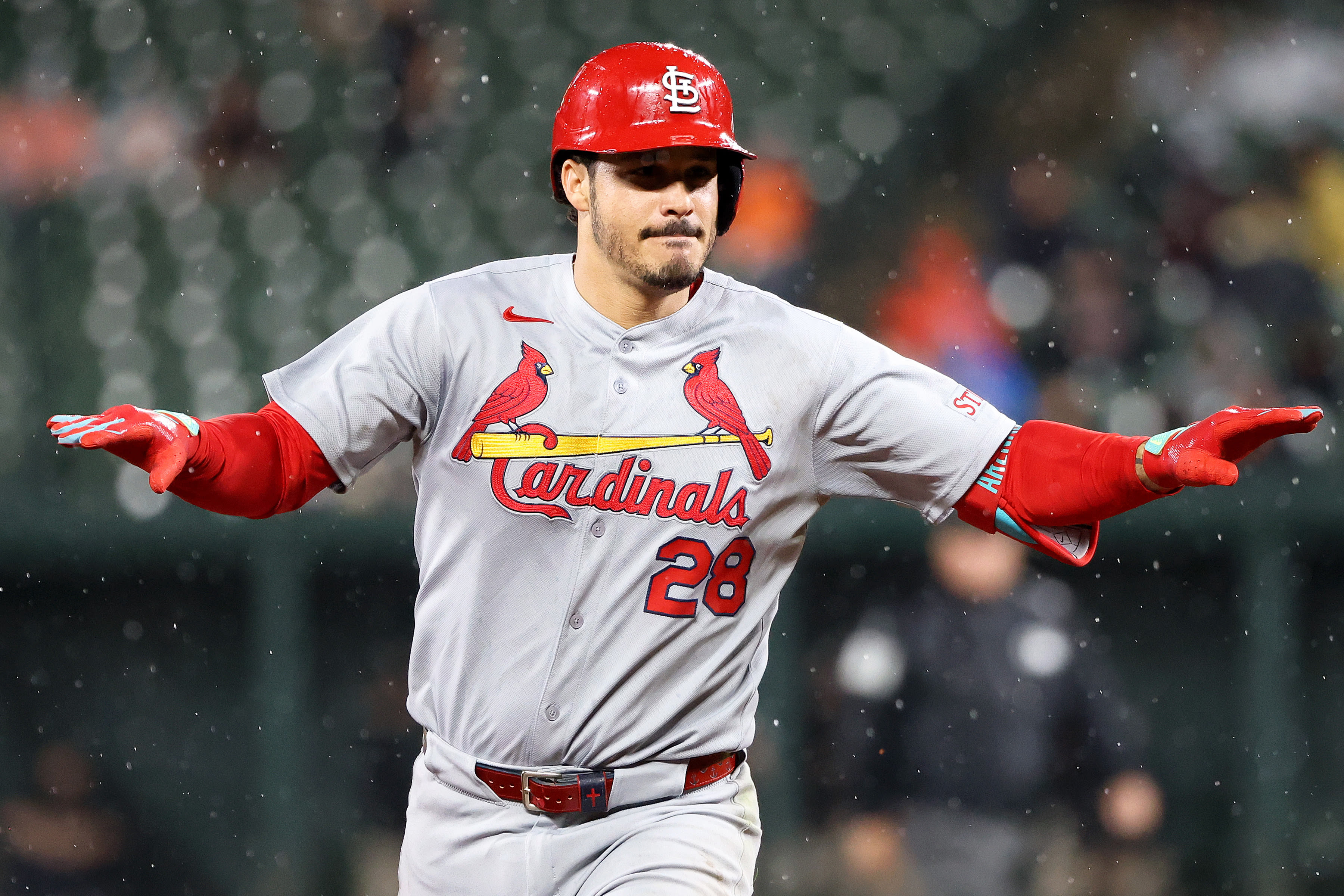 St. Louis Cardinals third baseman Nolan Arenado (28)