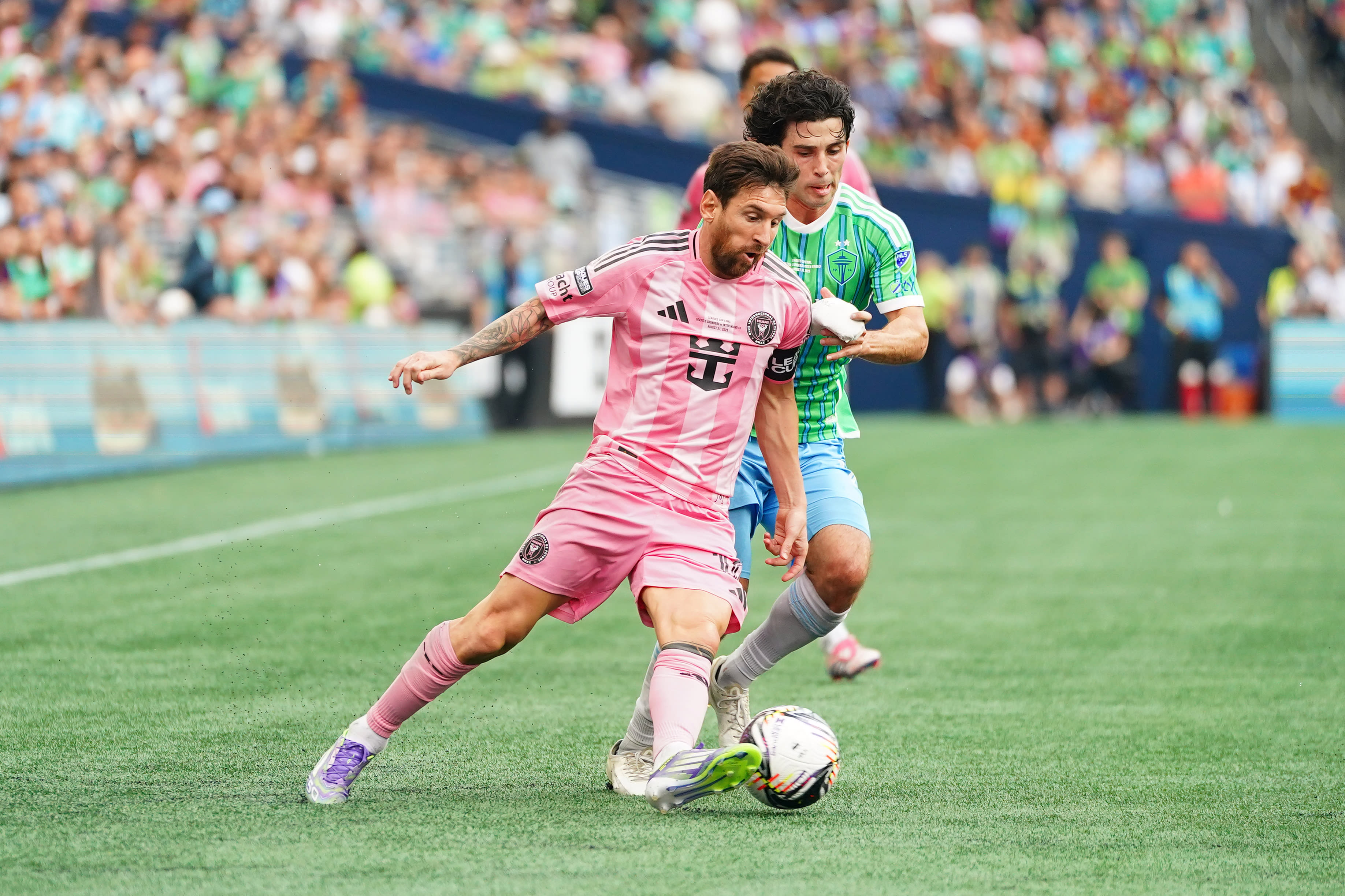 Lionel Messi Vs Paul Rothrock - MLS Stats Compared As Seattle Sounders Beat Inter Miami In Leagues Cup Final - Athlon Sports