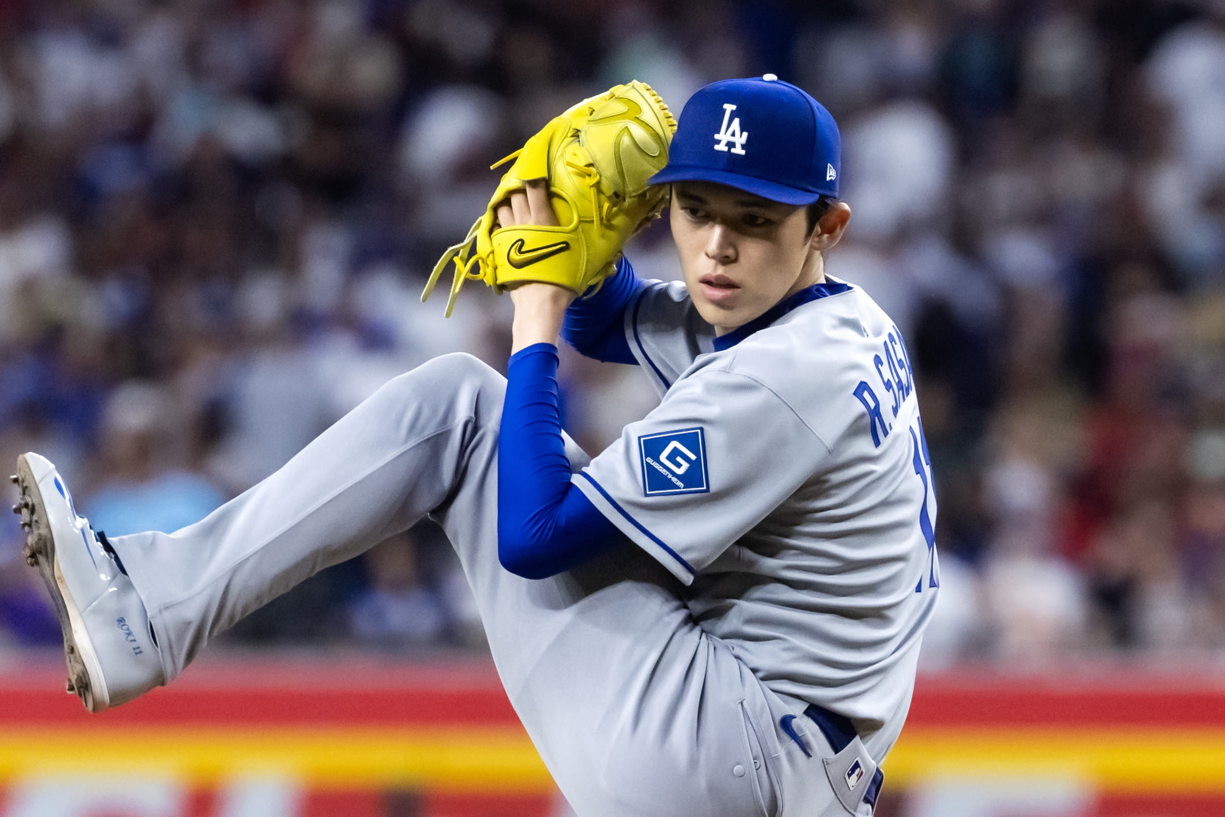 Roki Sasaki is in his first season with the Los Angeles Dodgers