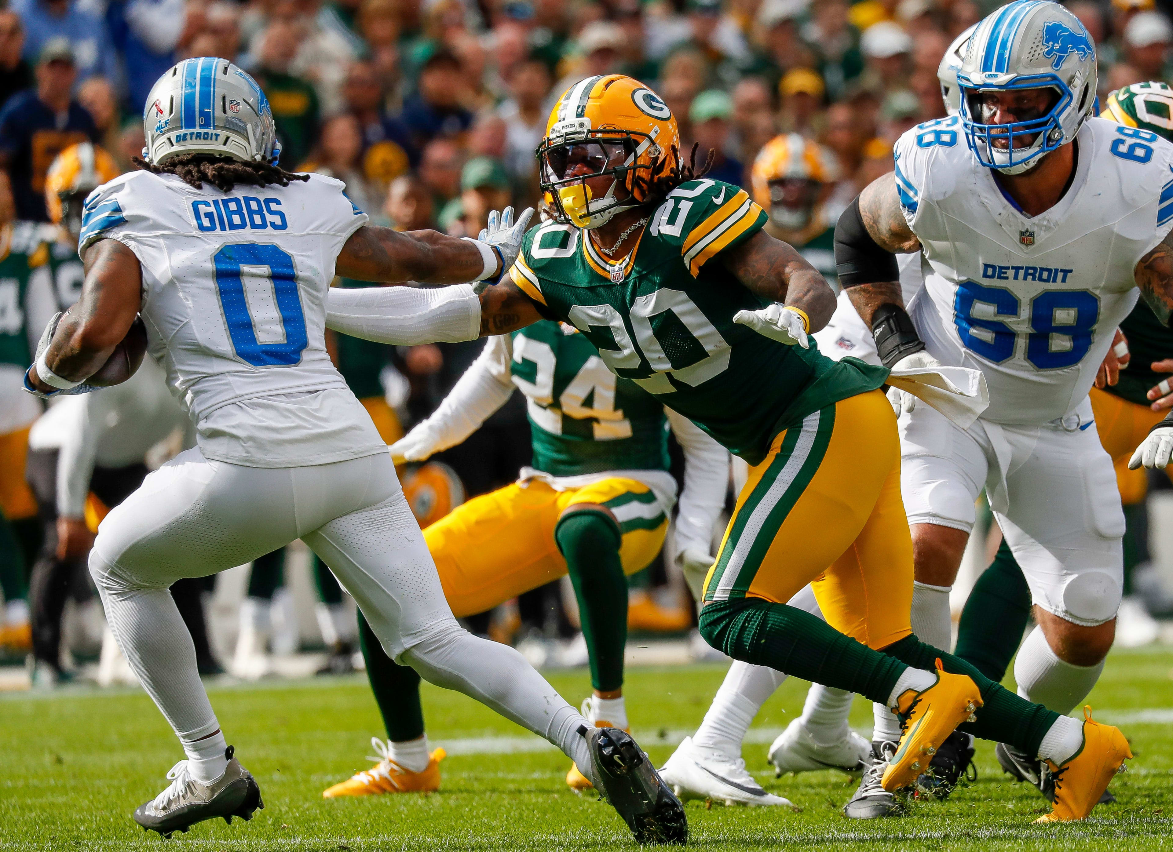 Jahmyr Gibbs Makes Weird NFL History During Lions-Packers - Athlon Sports
