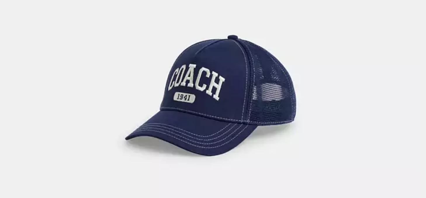 COACH ネイビー メッシュキャップ 1941 COACH® Outlet | Coach 1941 Varsity Trucker Hat