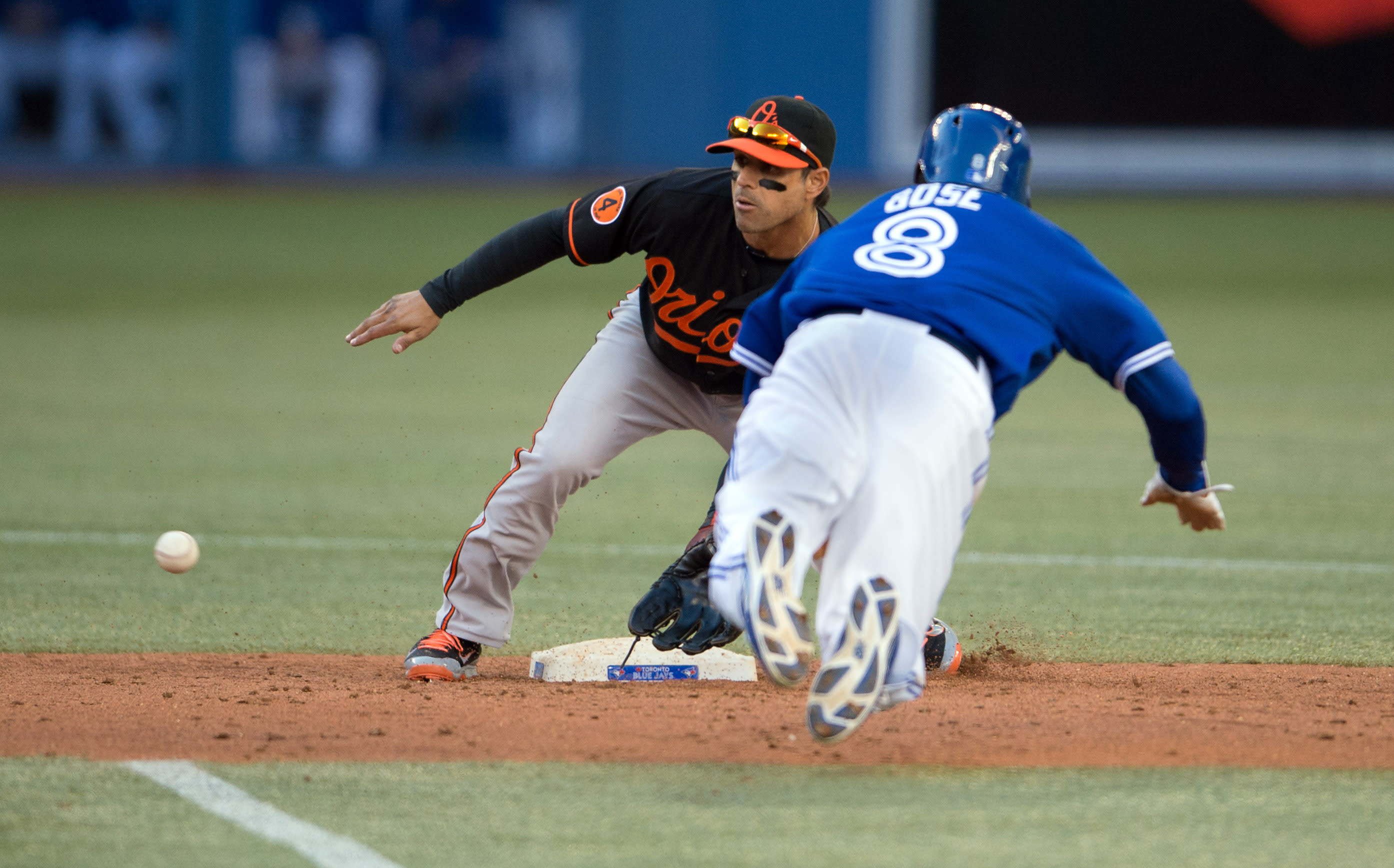 Former Baltimore Orioles second baseman Brian Roberts against the Toronto Blue Jays in 2013