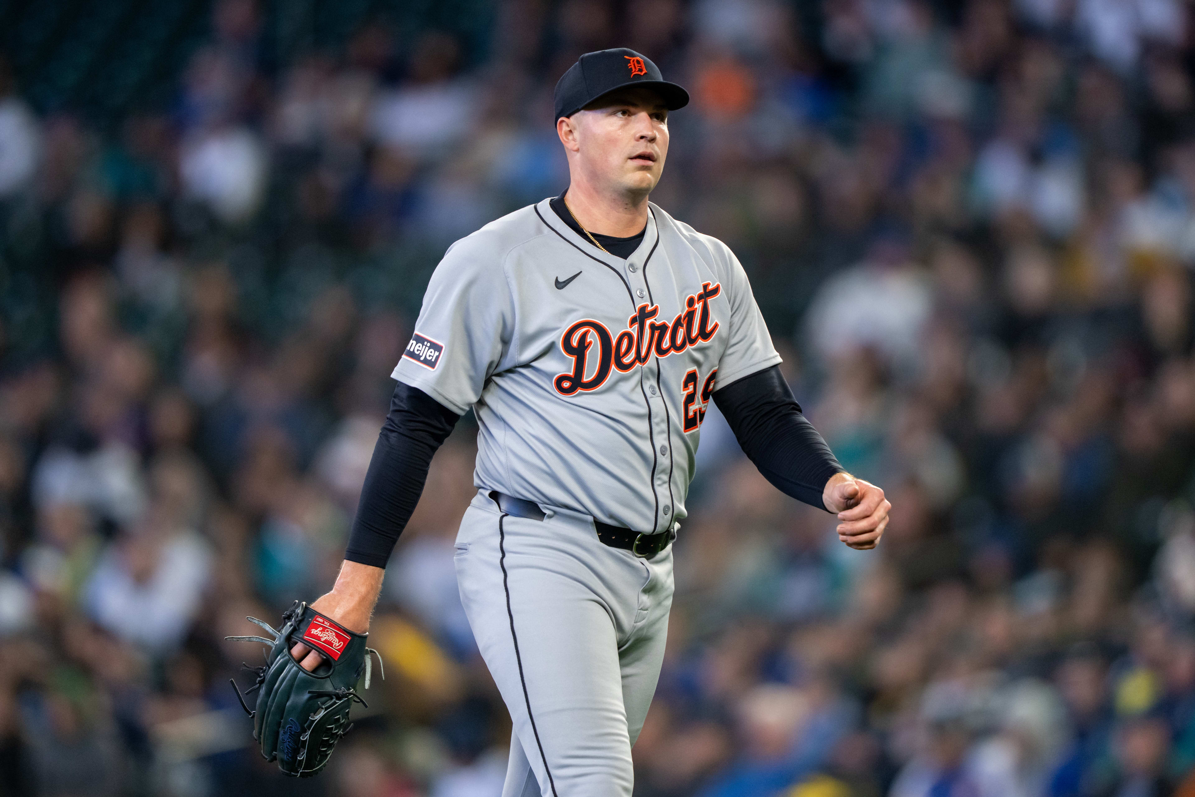 Detroit Tigers starting pitcher Tarik Skubal (29)