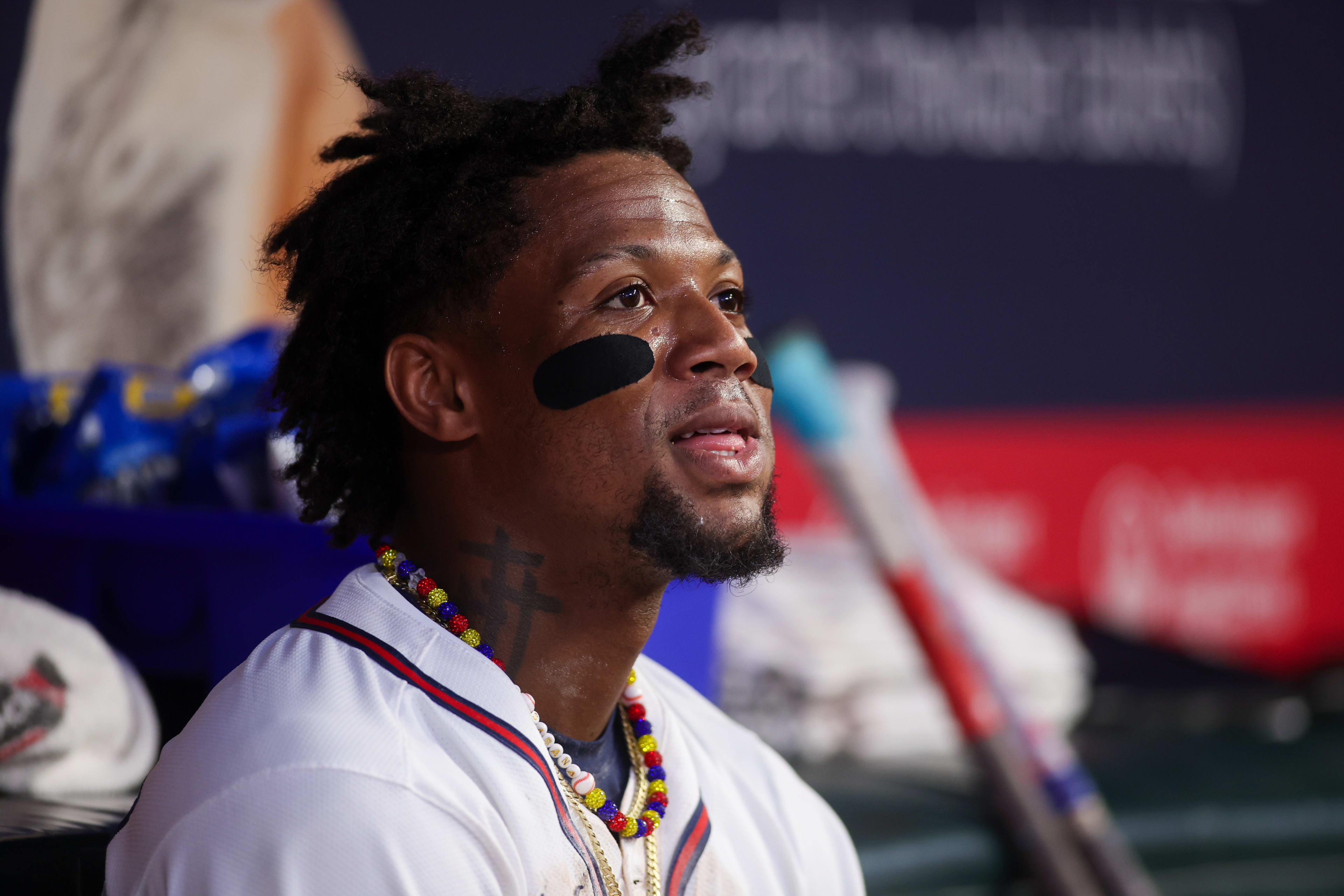 Atlanta Braves outfielder Ronald Acuña Jr. in July 2025