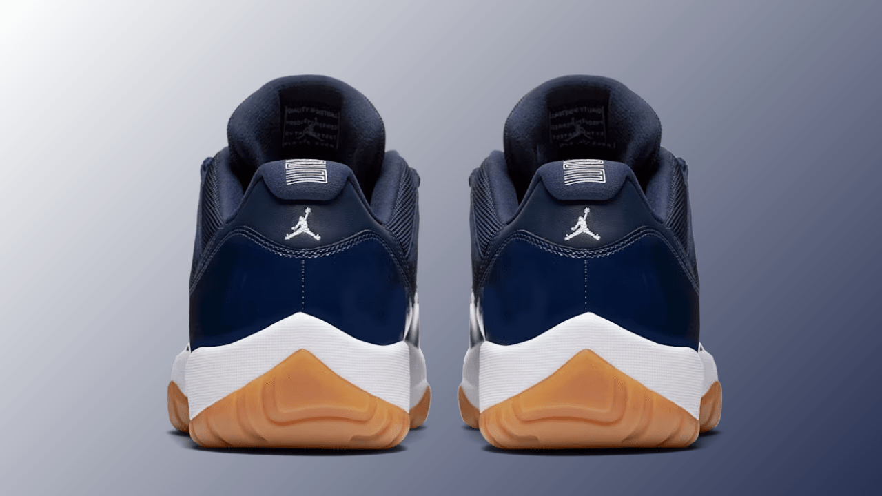 navy jordan 11 low