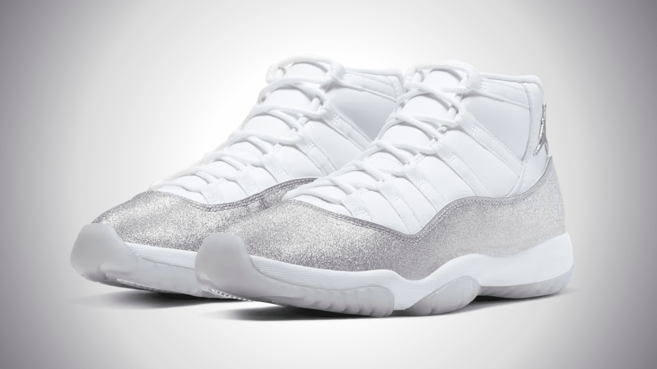jordan 11 silver sparkle