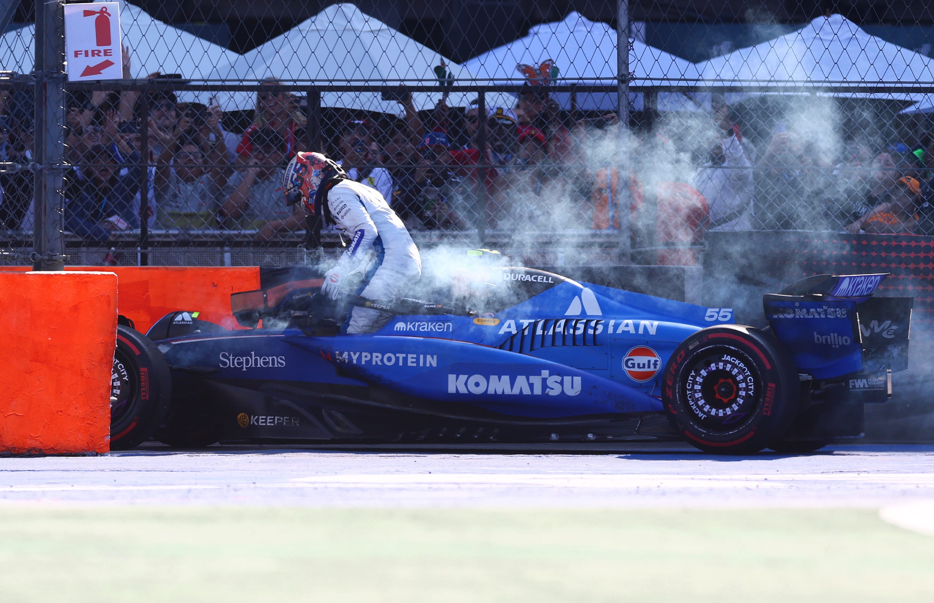 F1 Fans Call Out Marshals After Near-Death Scare at Mexico GP - Athlon  Sports