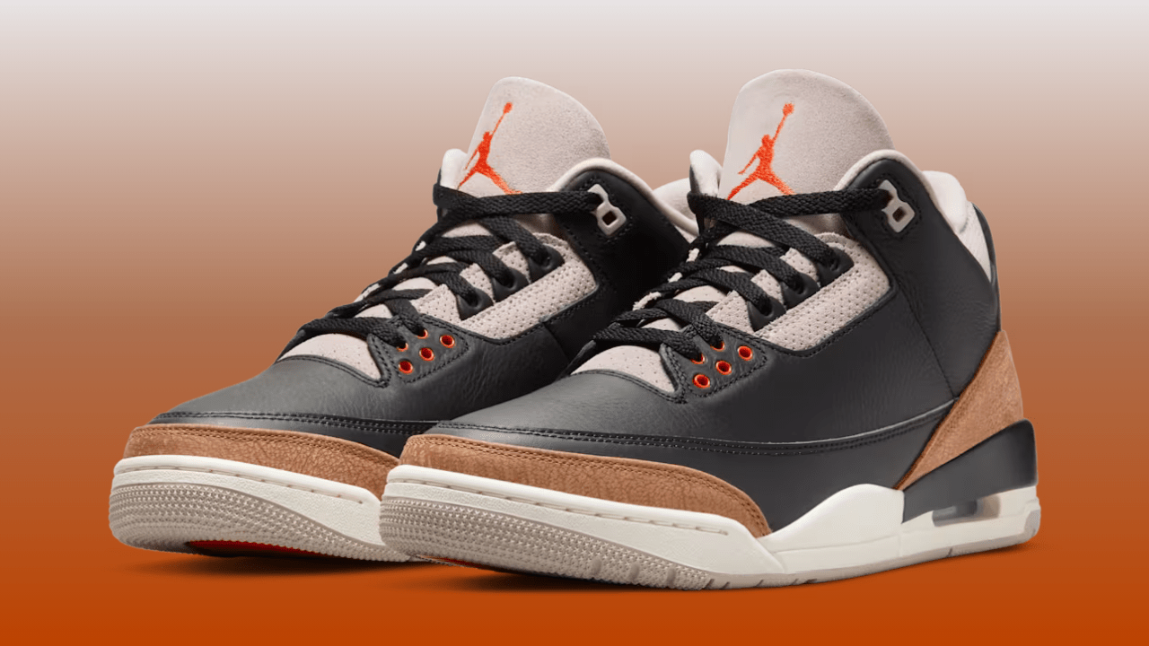 Air Jordan 3 'Desert Elephant': Black Cement Grown Up — Details
