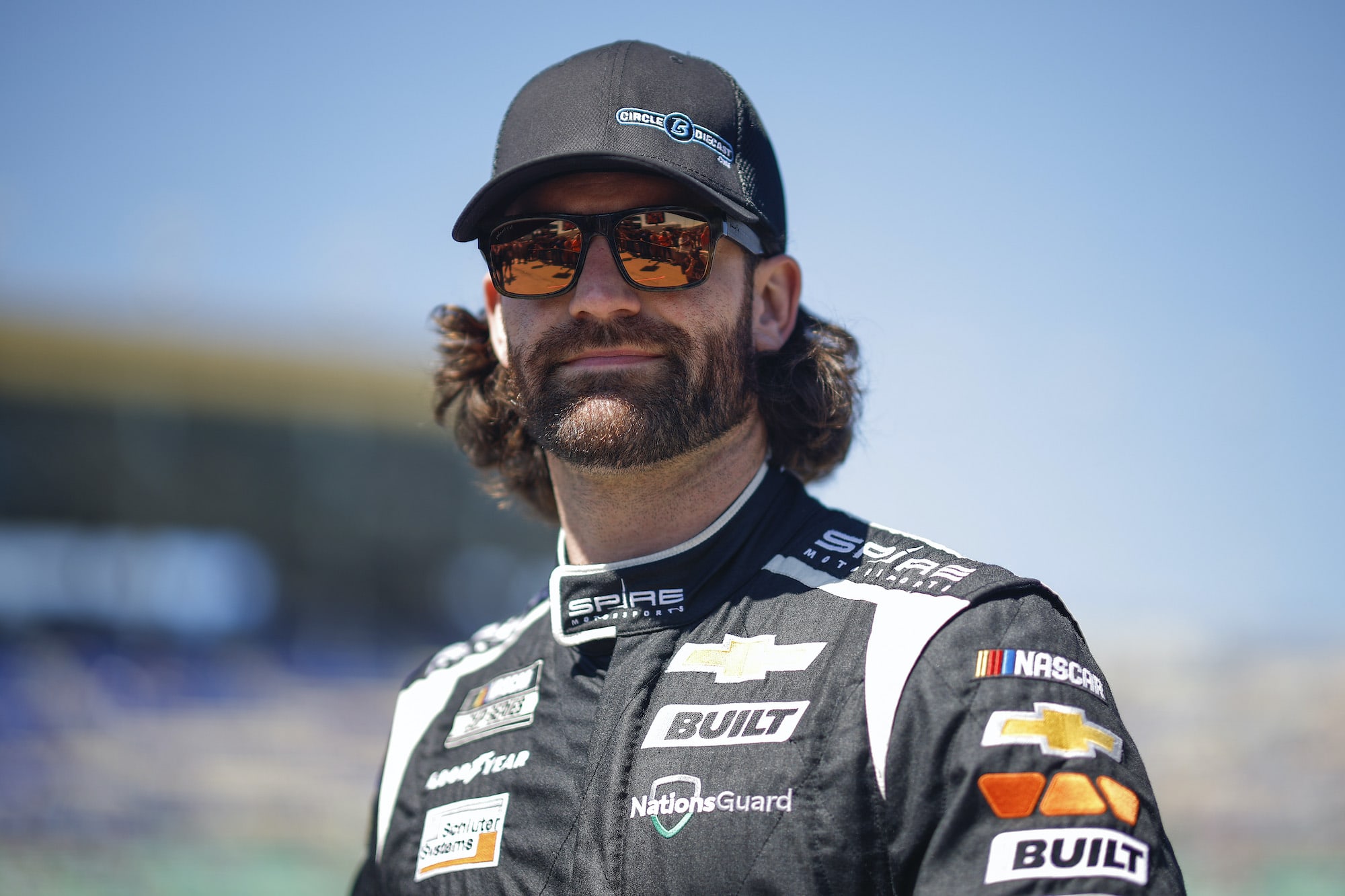 Corey LaJoie at Kansas Speedway.