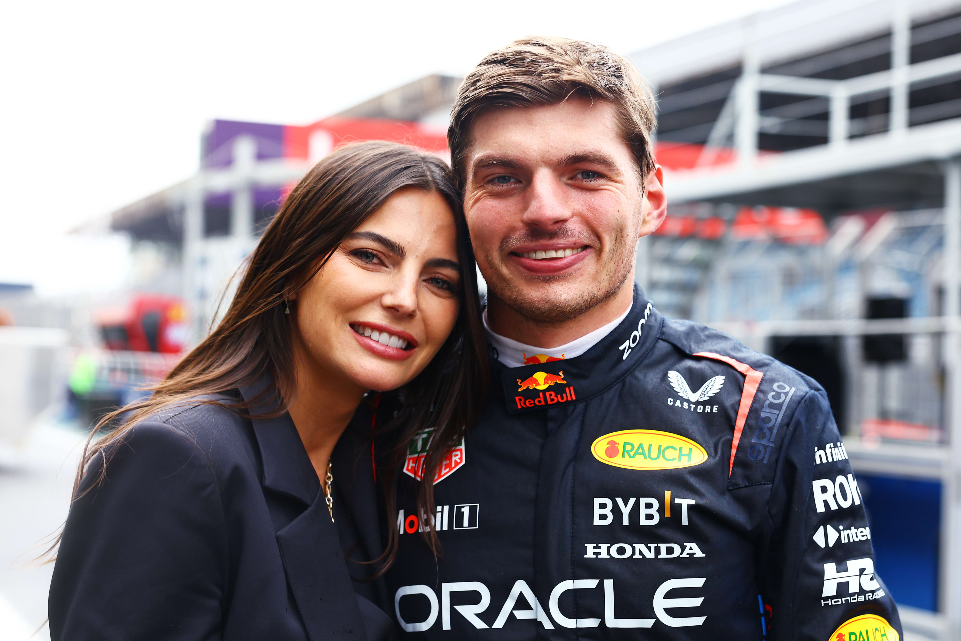 Max Verstappen with Girlfriend Kelly Piquet at 2024 Brazil GP.