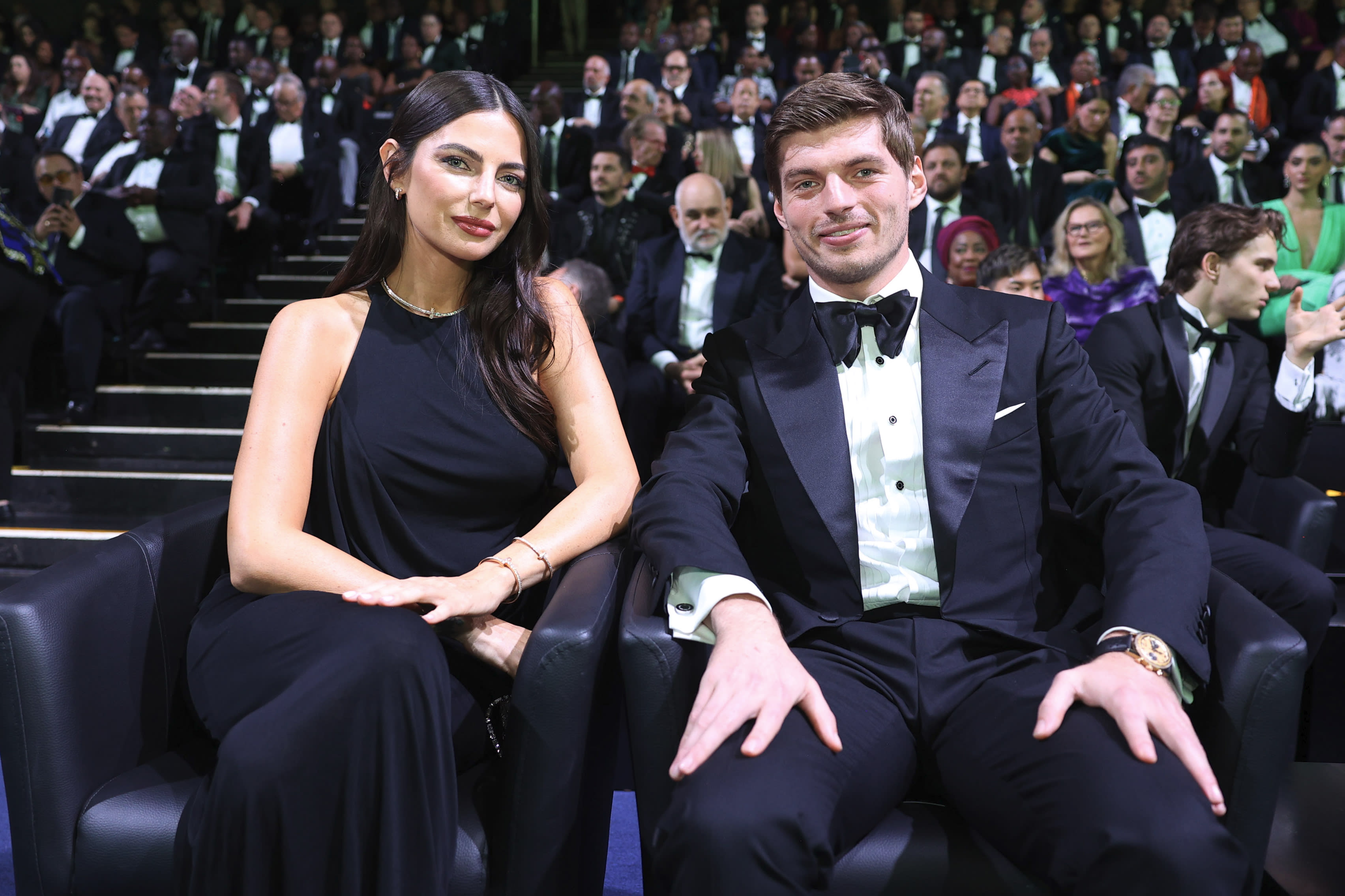Max Verstappen and girlfriend Kelly Piquet at FIA Awards 2024.