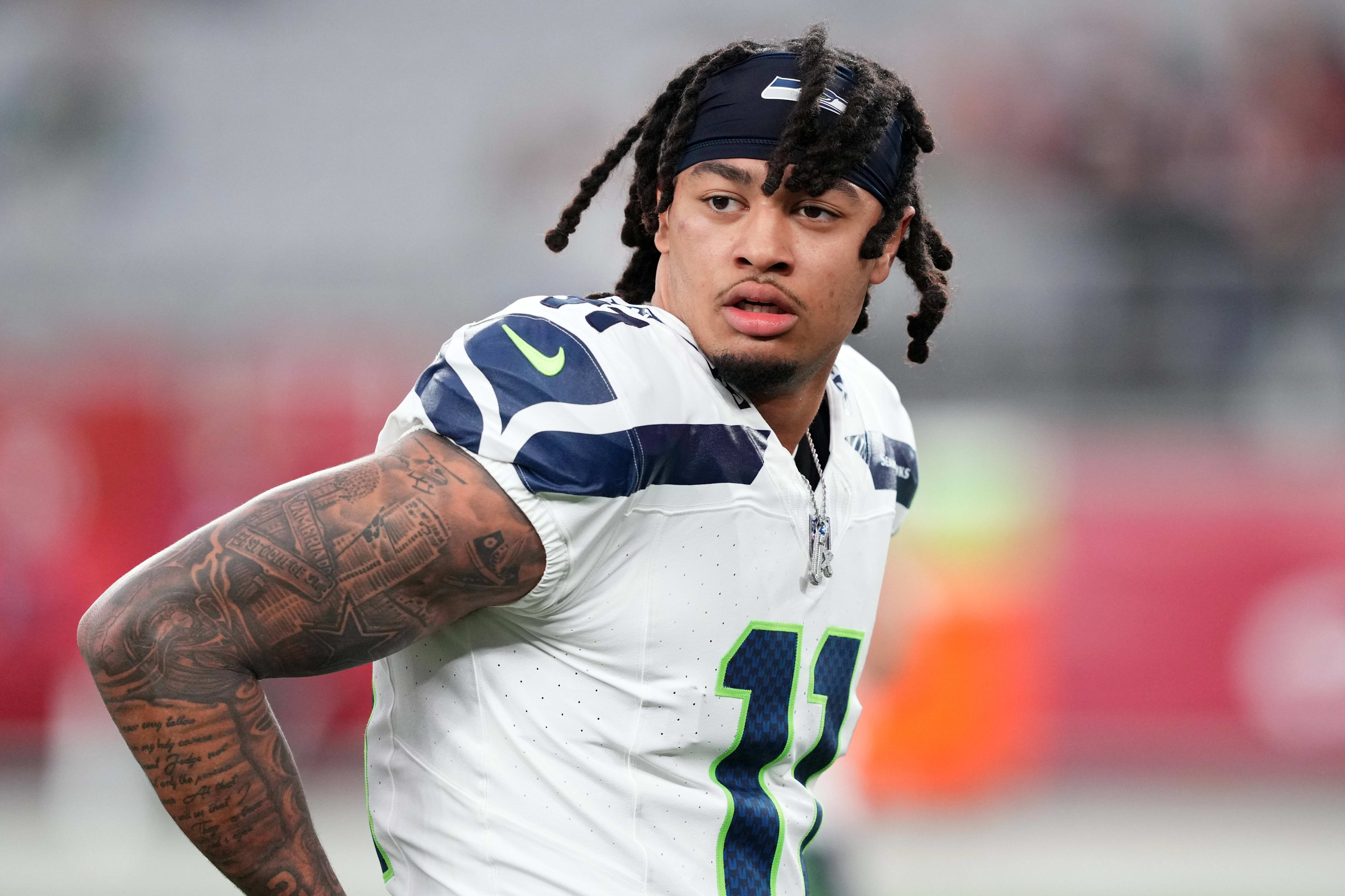Seattle Seahawks wide receiver Jaxon Smith-Njigba (11) made team history.