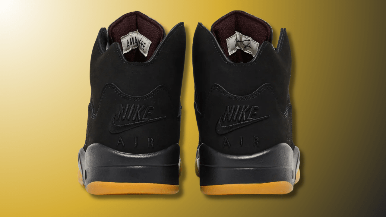 jordan 5 gold and black