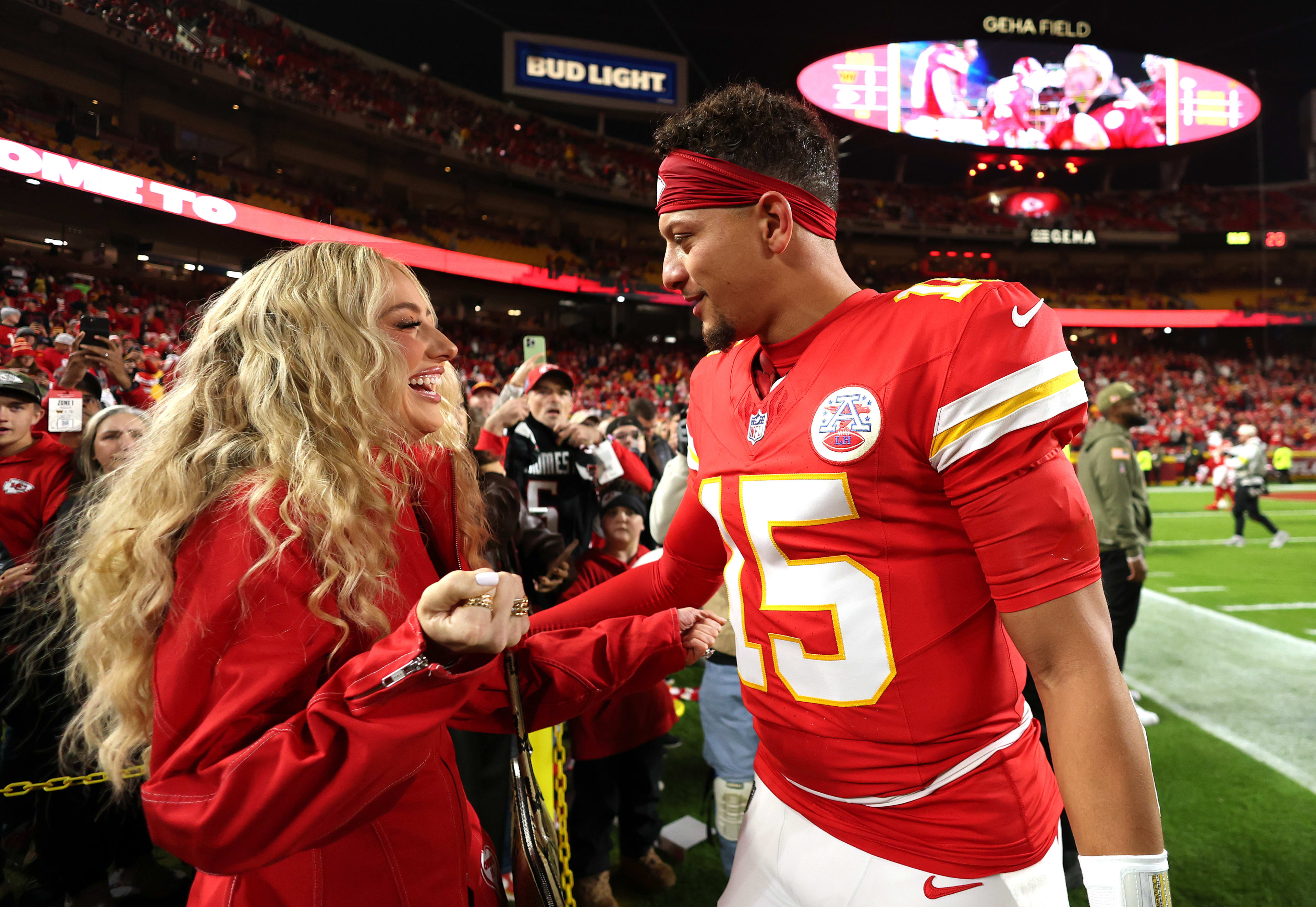 Brittany and Patrick Mahomes