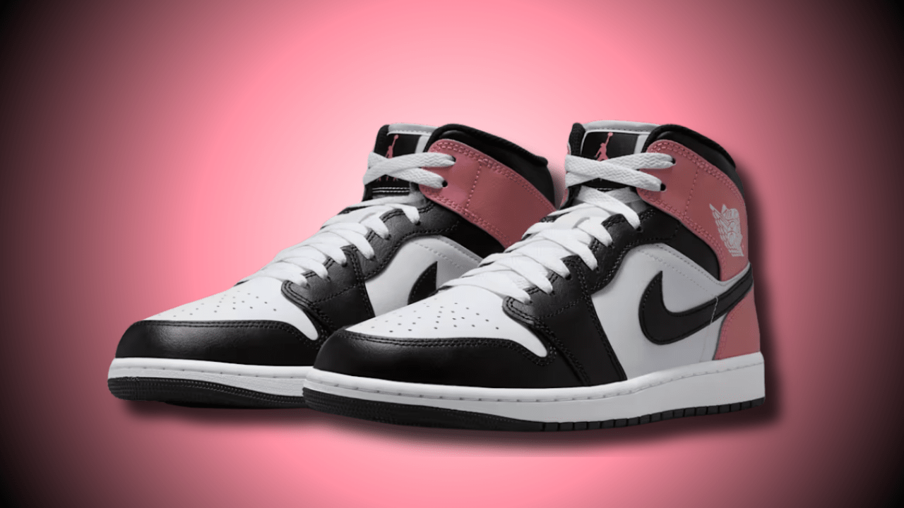 air jordan mid black pink