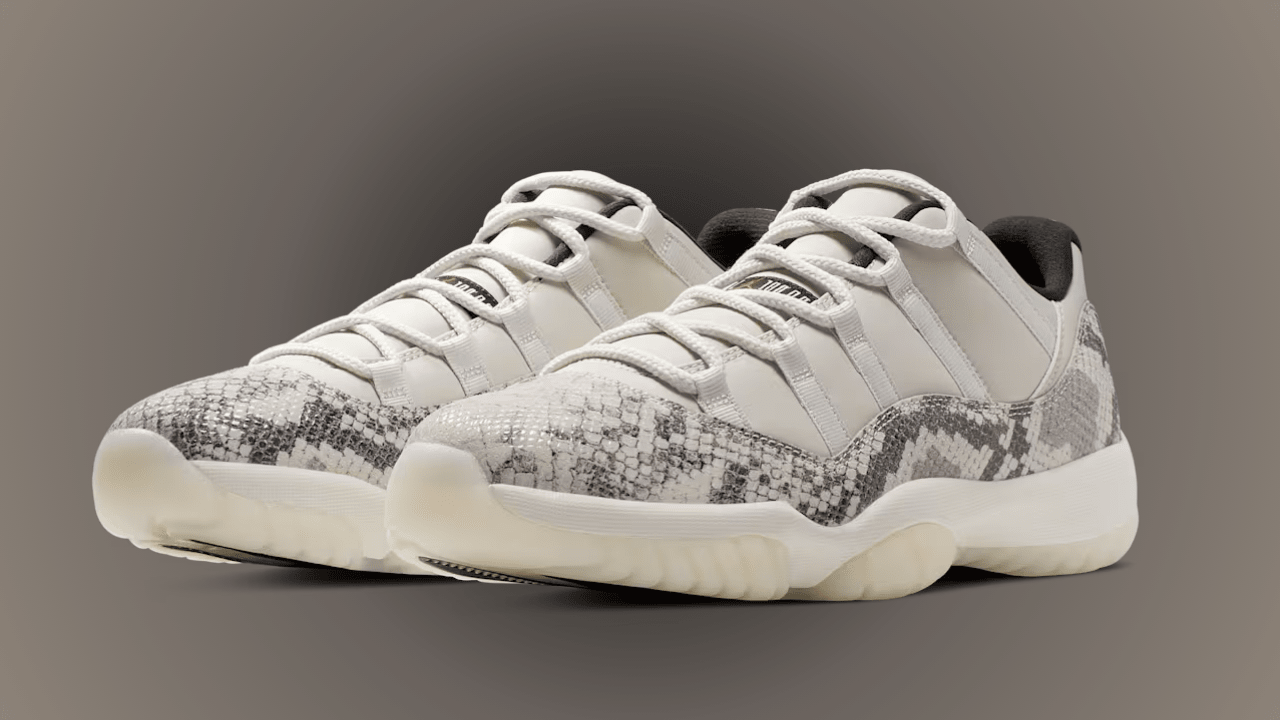 air jordan 11 retro low light bone snakeskin