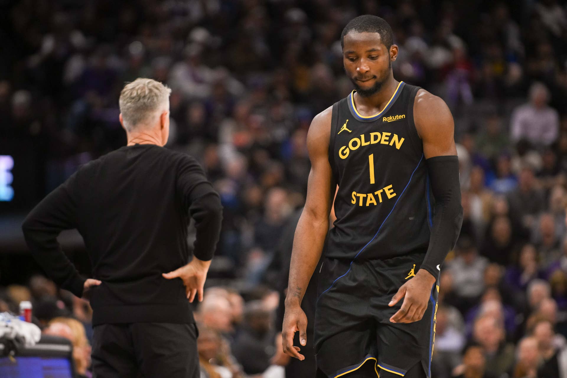 Golden State Warriors forward Jonathan Kuminga (1)