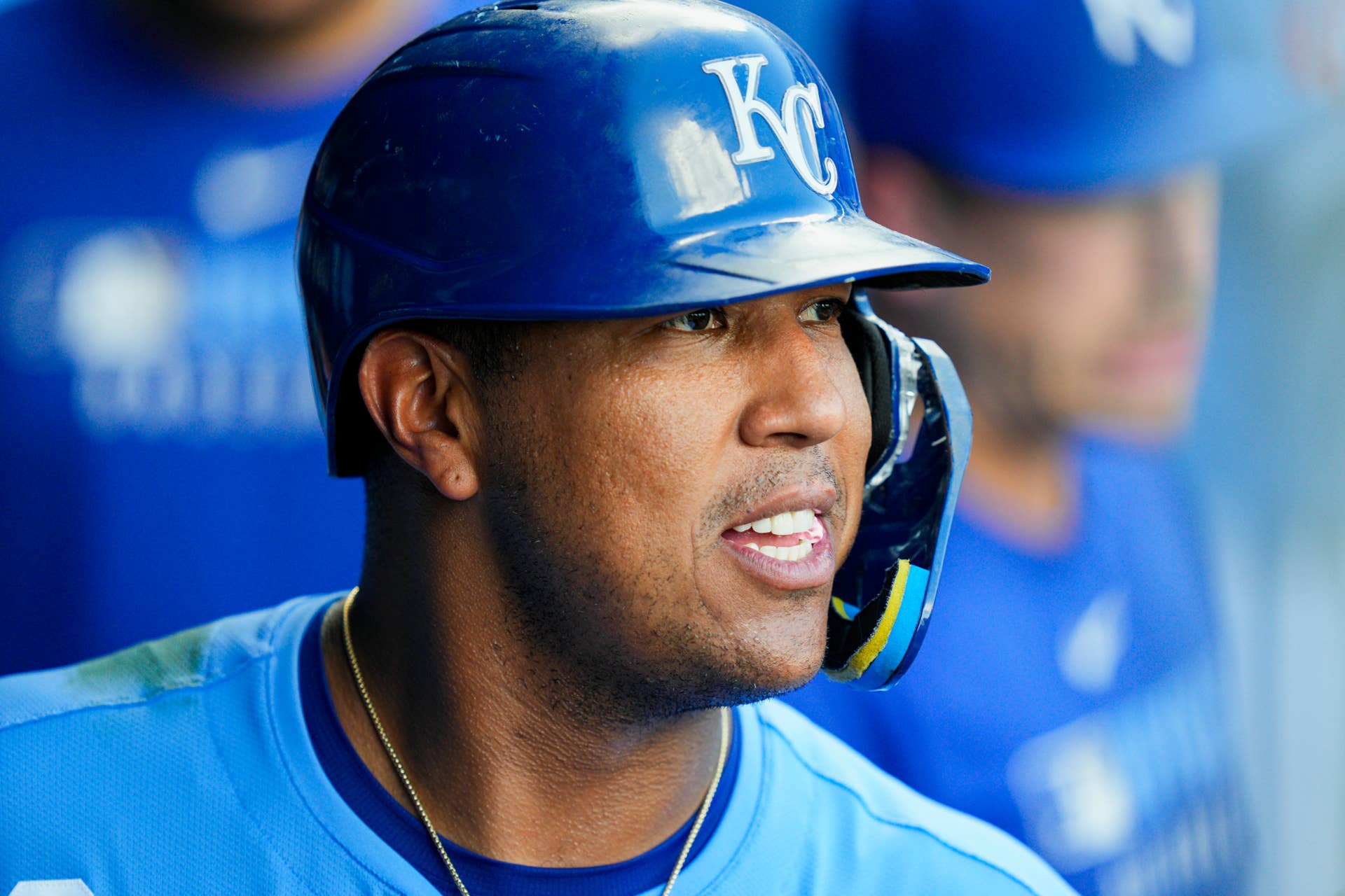 Kansas City Royals designated hitter Salvador Perez (13)