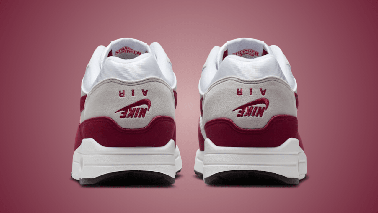 靴 Nike Air Max 1'87 x Stranger Things 25cm Air Max '87 x Stranger Things 'Team Maroon and Neutral Grey