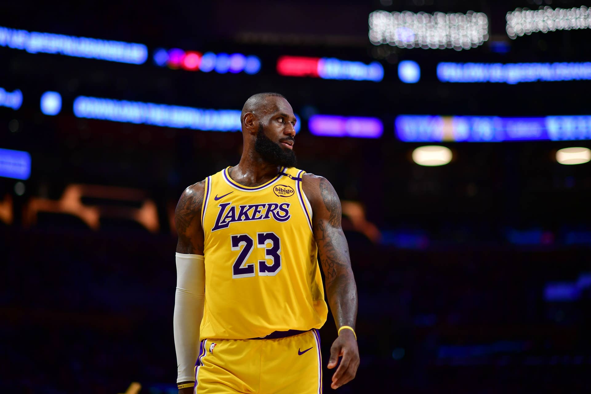 Los Angeles Lakers forward LeBron James (23)