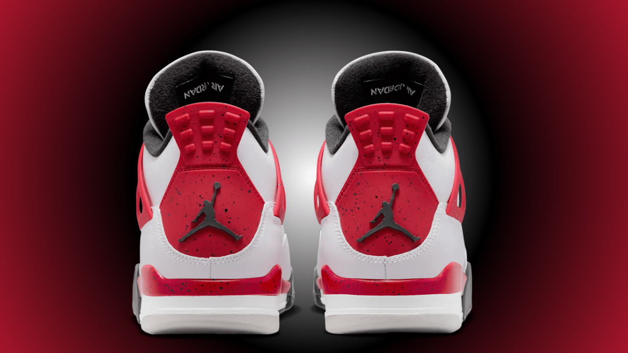 red concrete jordans