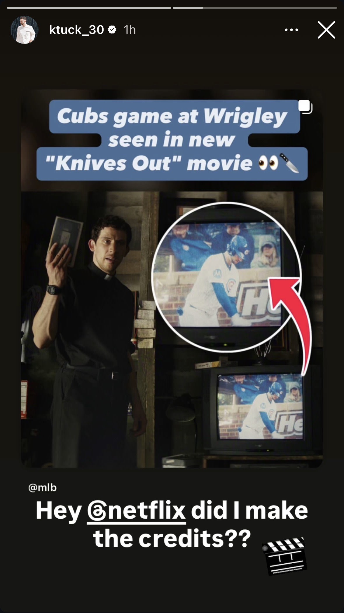 MLB free agent Kyle Tucker's Instagram Story on Dec. 14, 2025