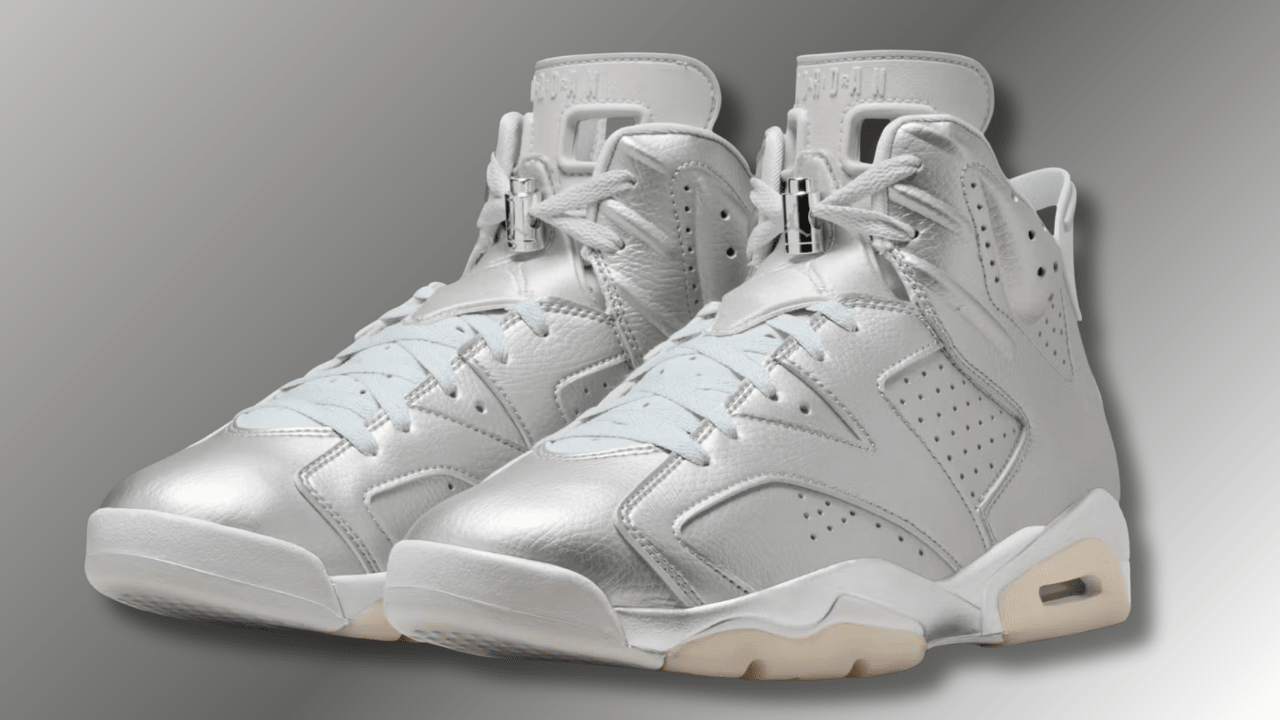 靴 AIR JORDAN 6 RETRO llic silver PSG x Air Jordan 6 