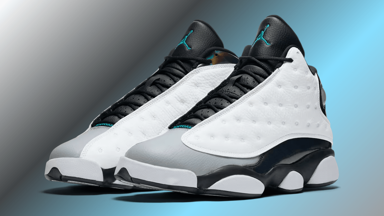 jordan 13 grey blue white