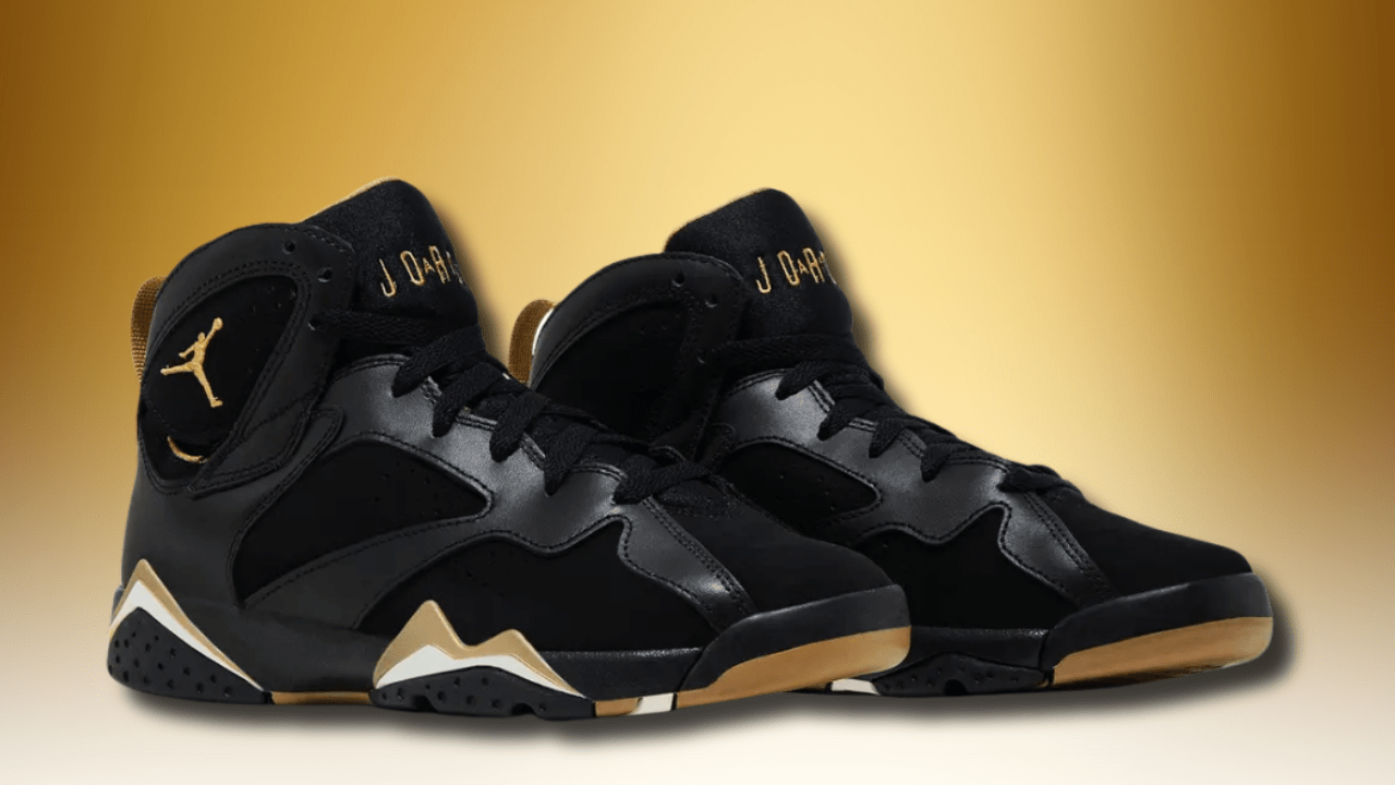 jordan 7s black and gold