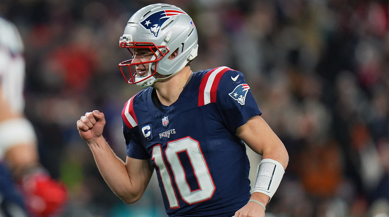 New England Patriots quarterback Drake Maye