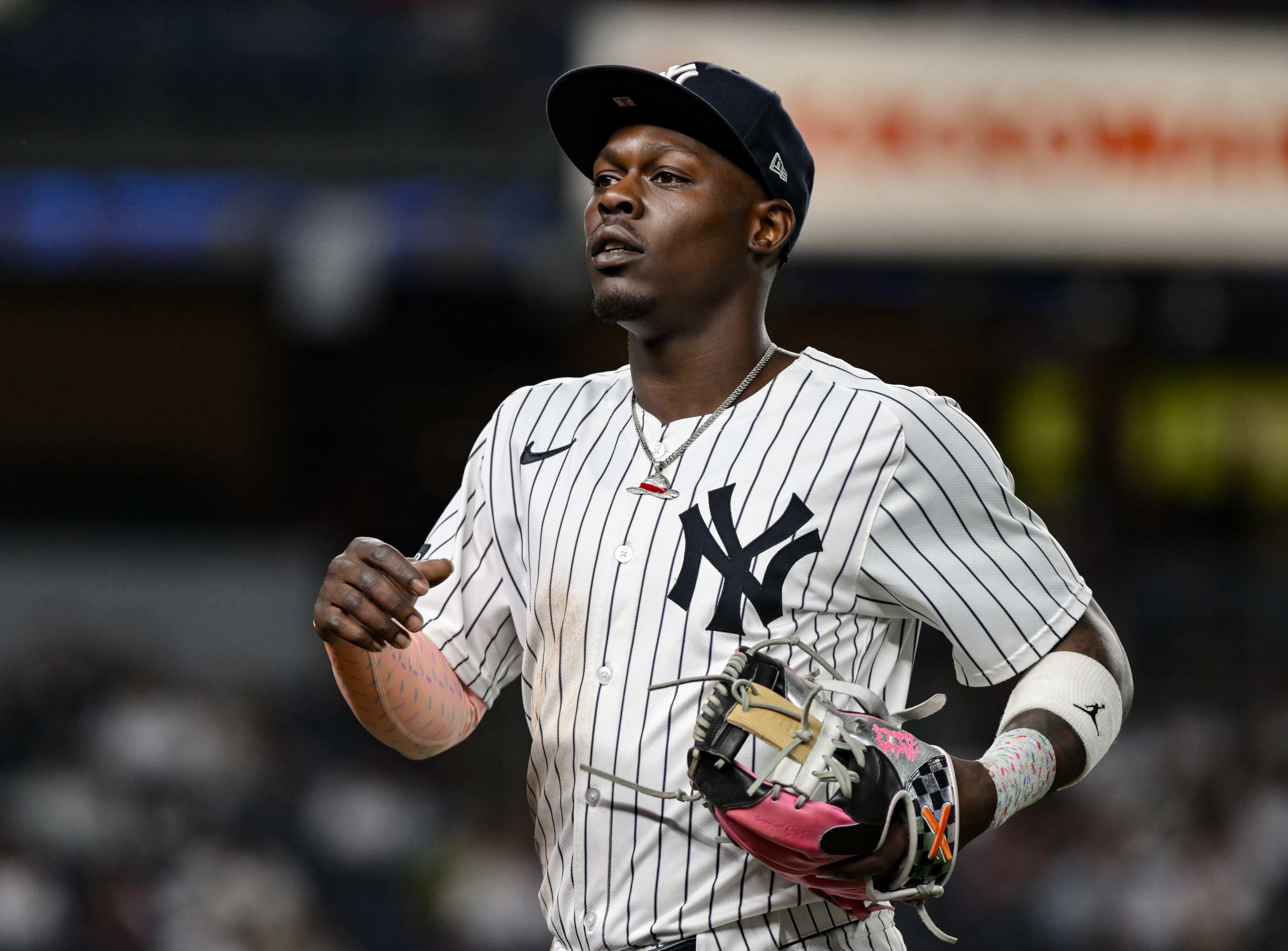New York Yankees second baseman Jazz Chisholm Jr. (13)