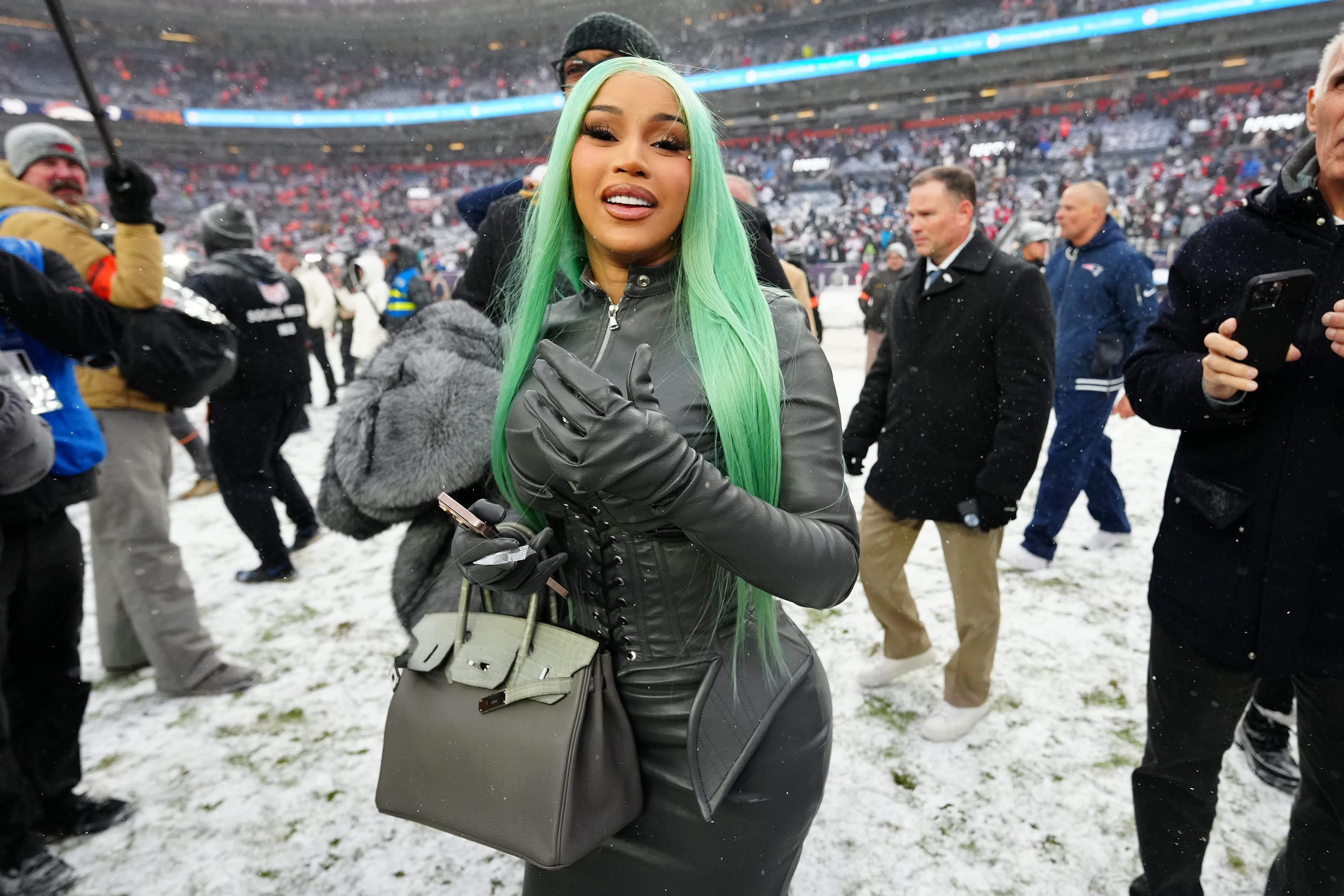 Stefon Diggs Reacts to Cardi B's Outfit at Patriots-Broncos - Athlon Sports