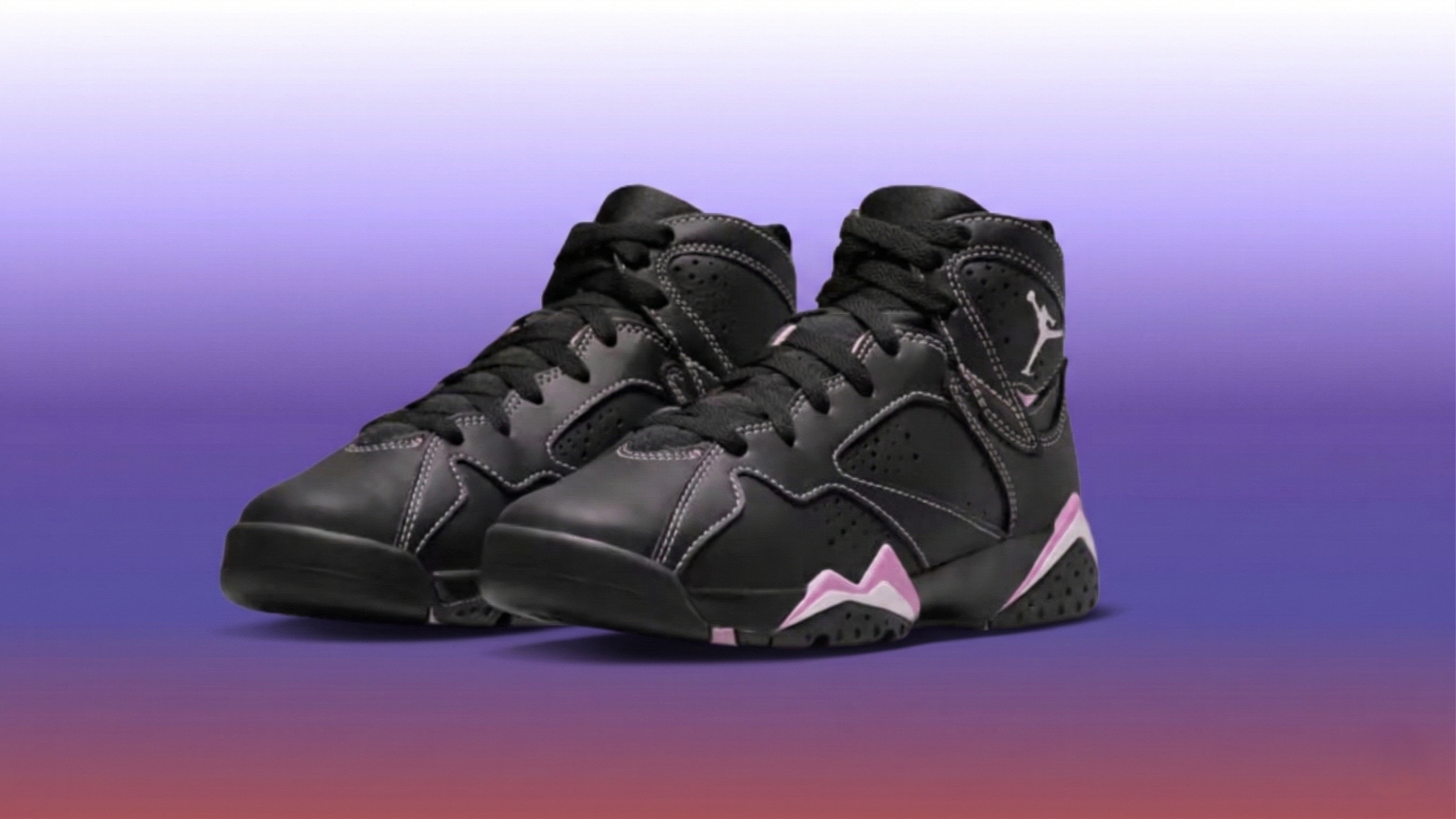 black and grey jordans 7